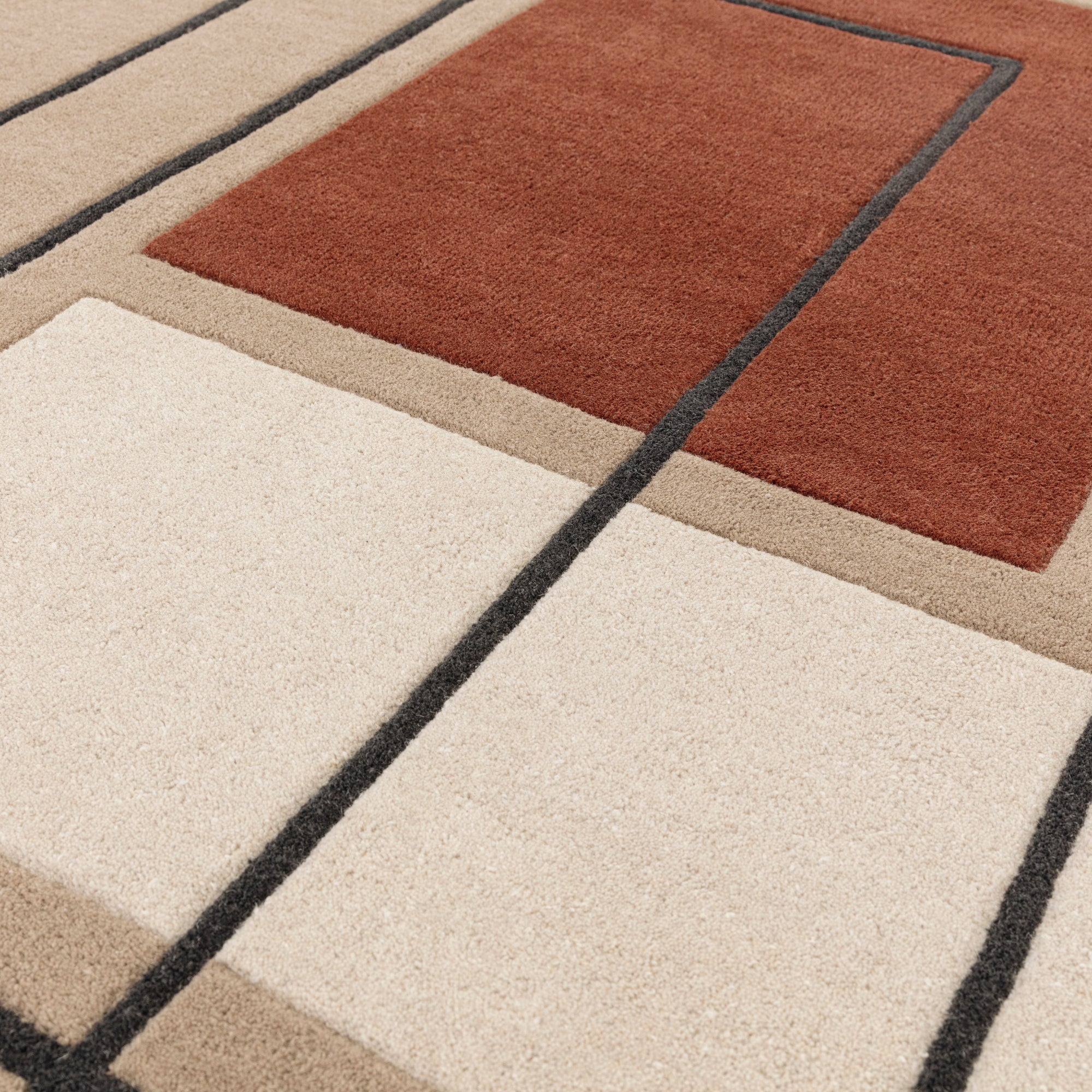 Reef RF20 Outline Terracotta Orange rug