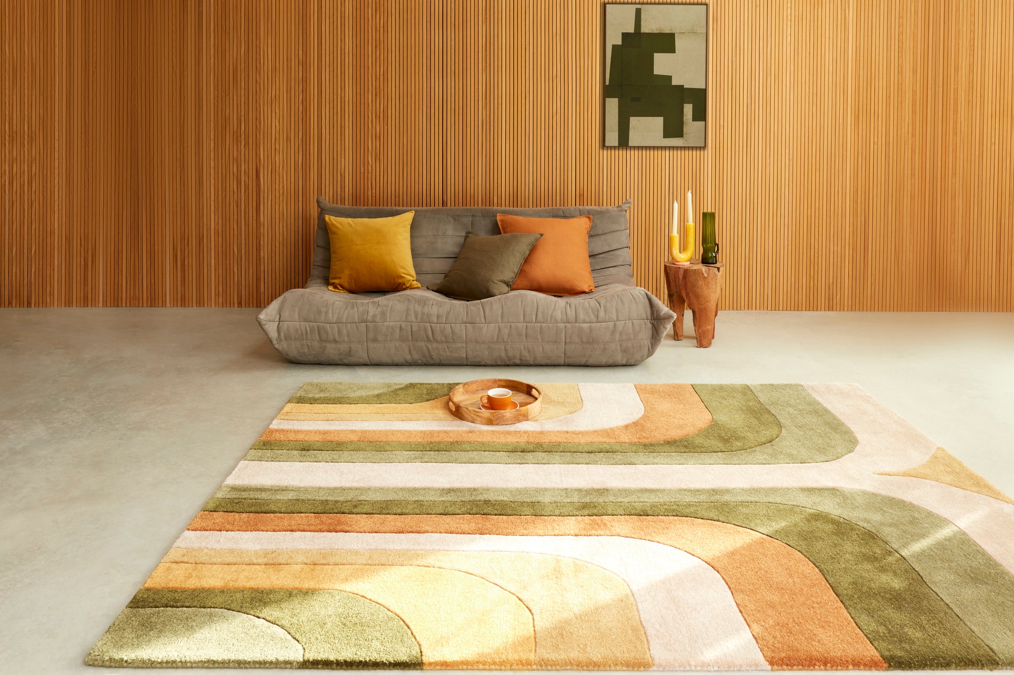 Romy 02 Retro Green Rug