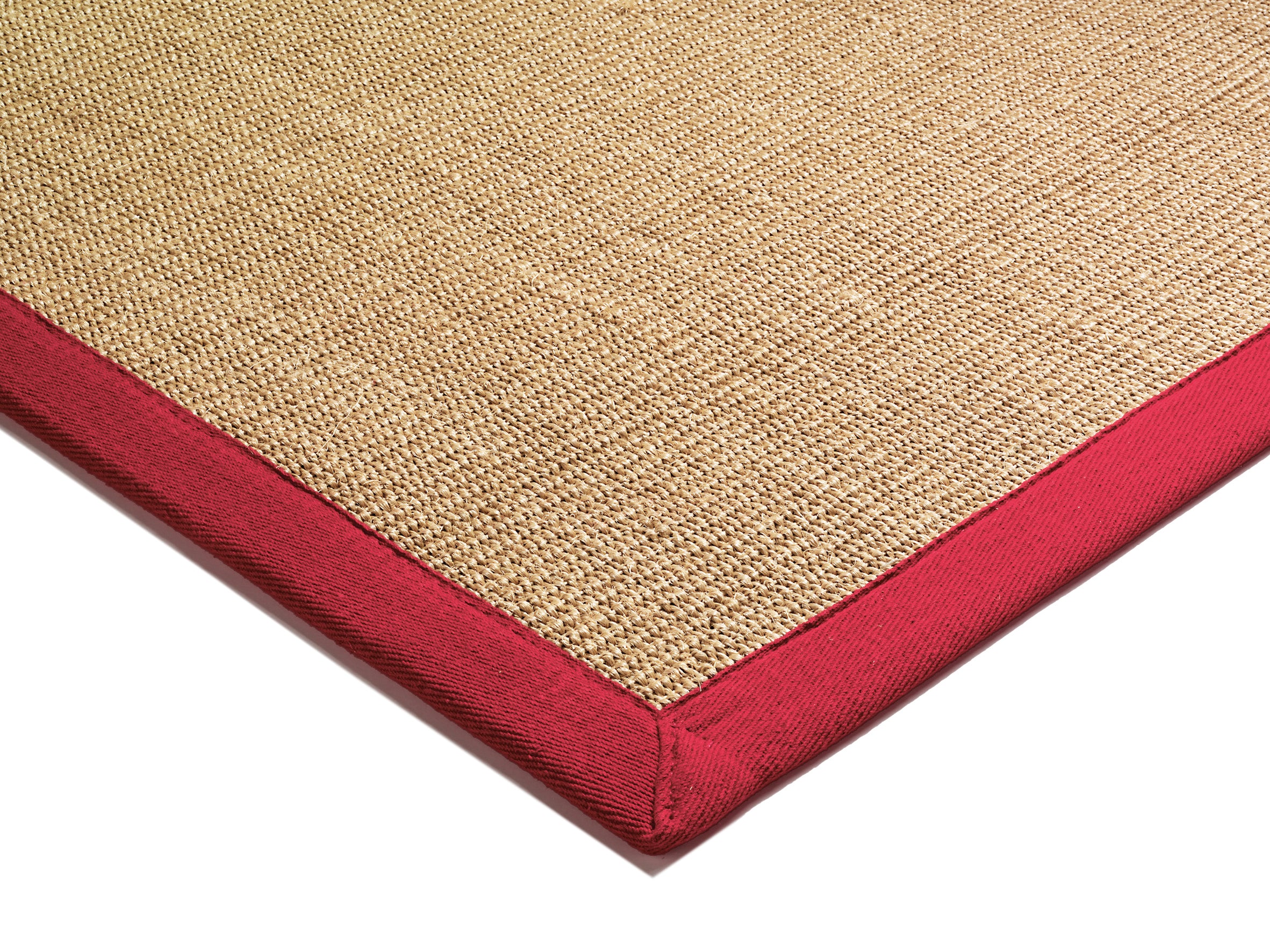 Sisal Linen/Red Rug