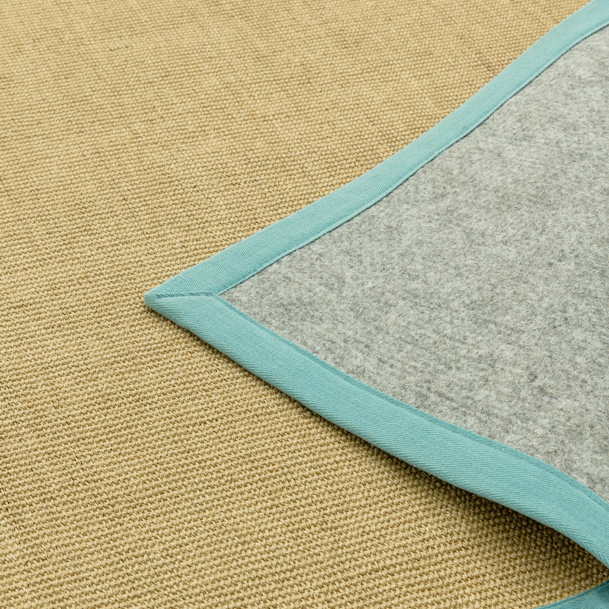 Sisal Linen/Aqua Rug