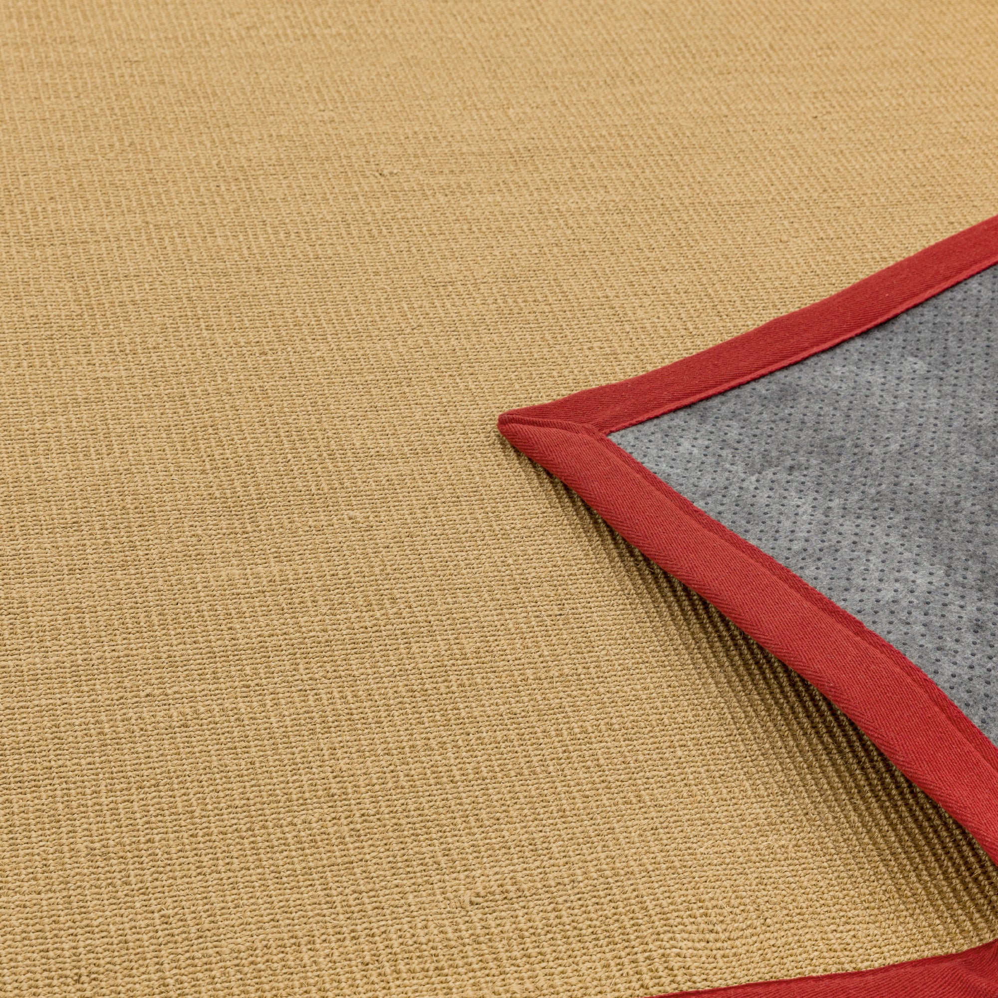 Sisal Linen/Red Rug