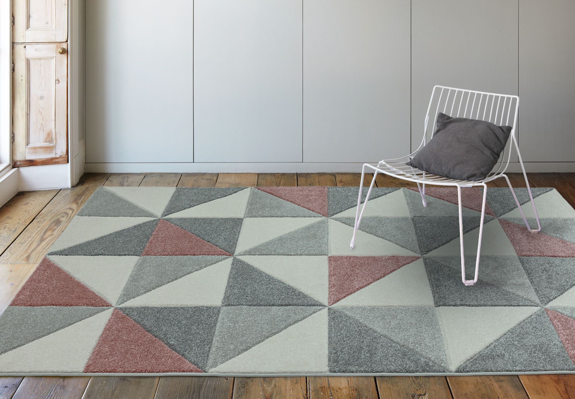 Sketch SK05 Cubic Pink Rug