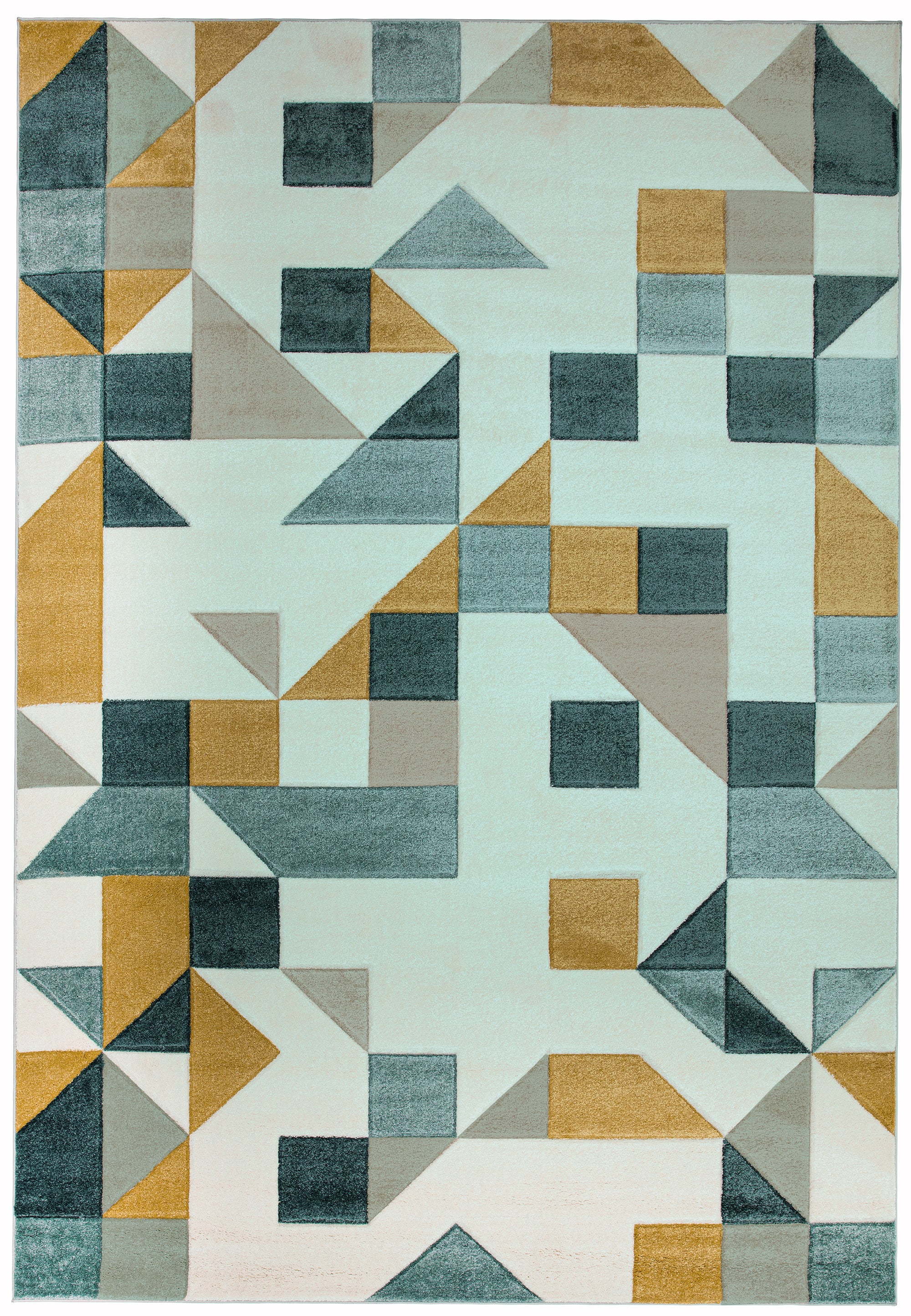 Sketch SK03 Shapes Green Rug