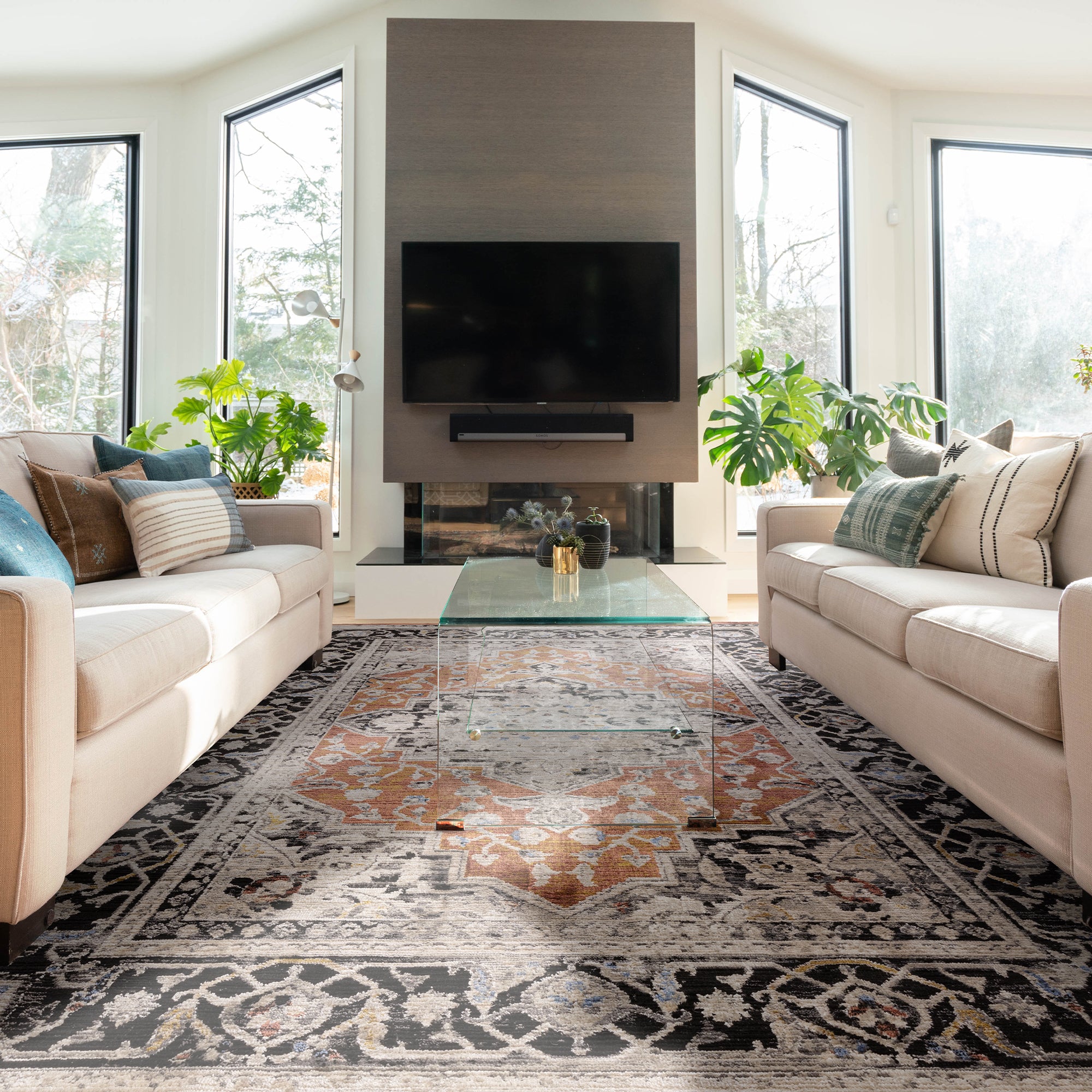 Sovereign 04 Terracotta Medallion Rug