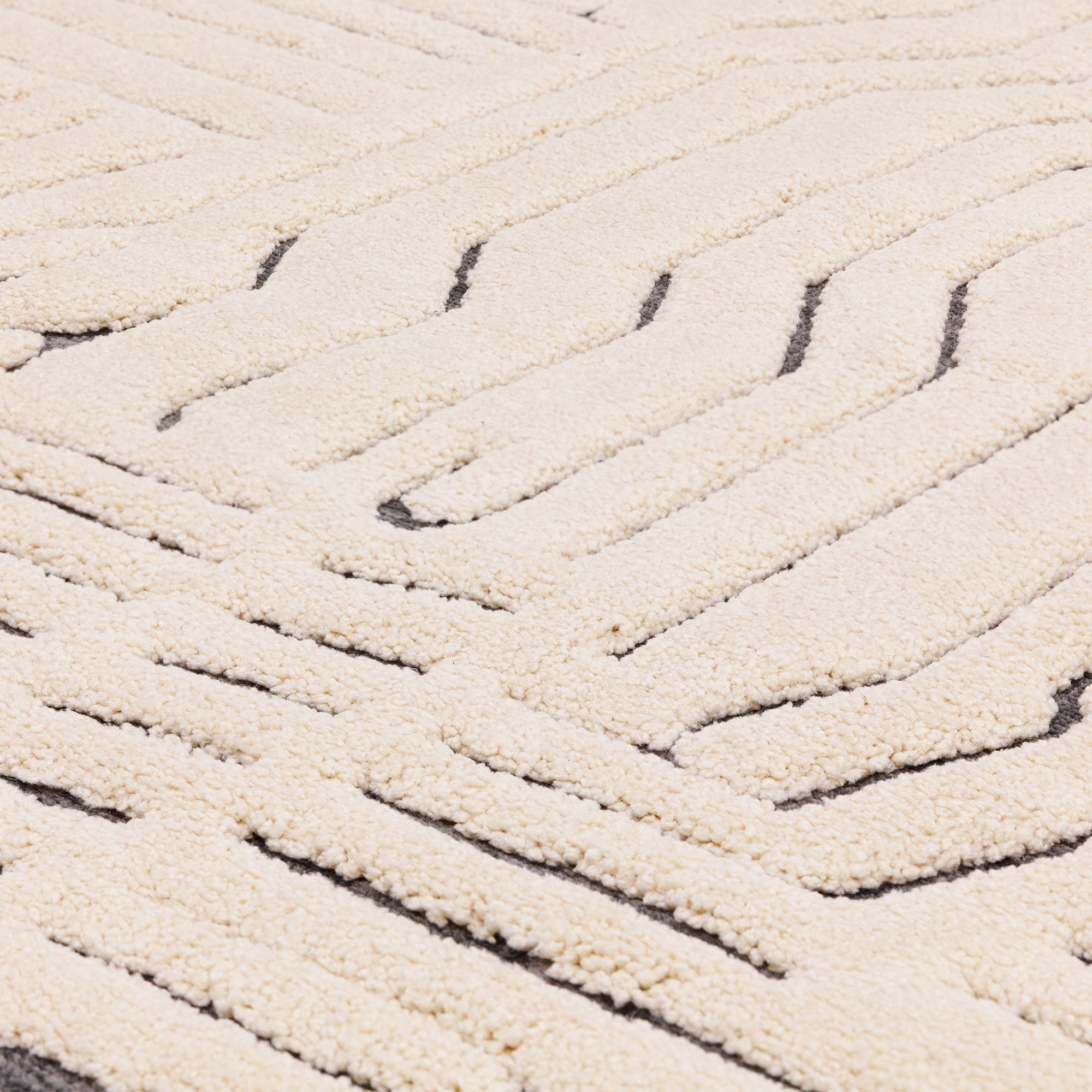Valley 03 Ivory / Charcoal Route Rug