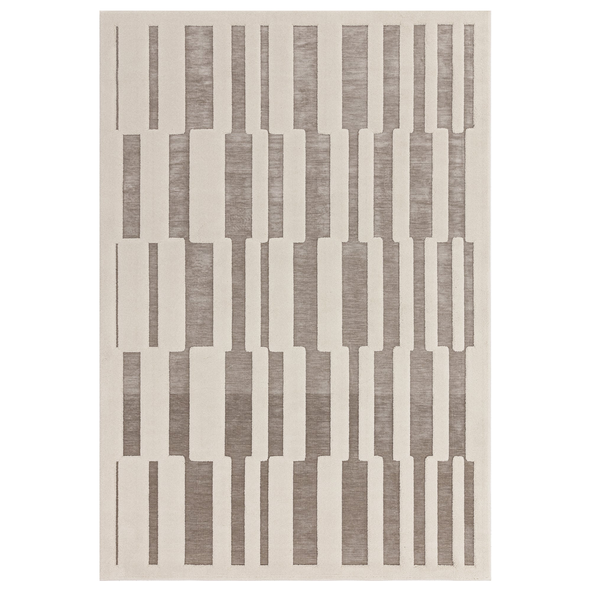 Valley 08 Natural/Ivory Tile Rug