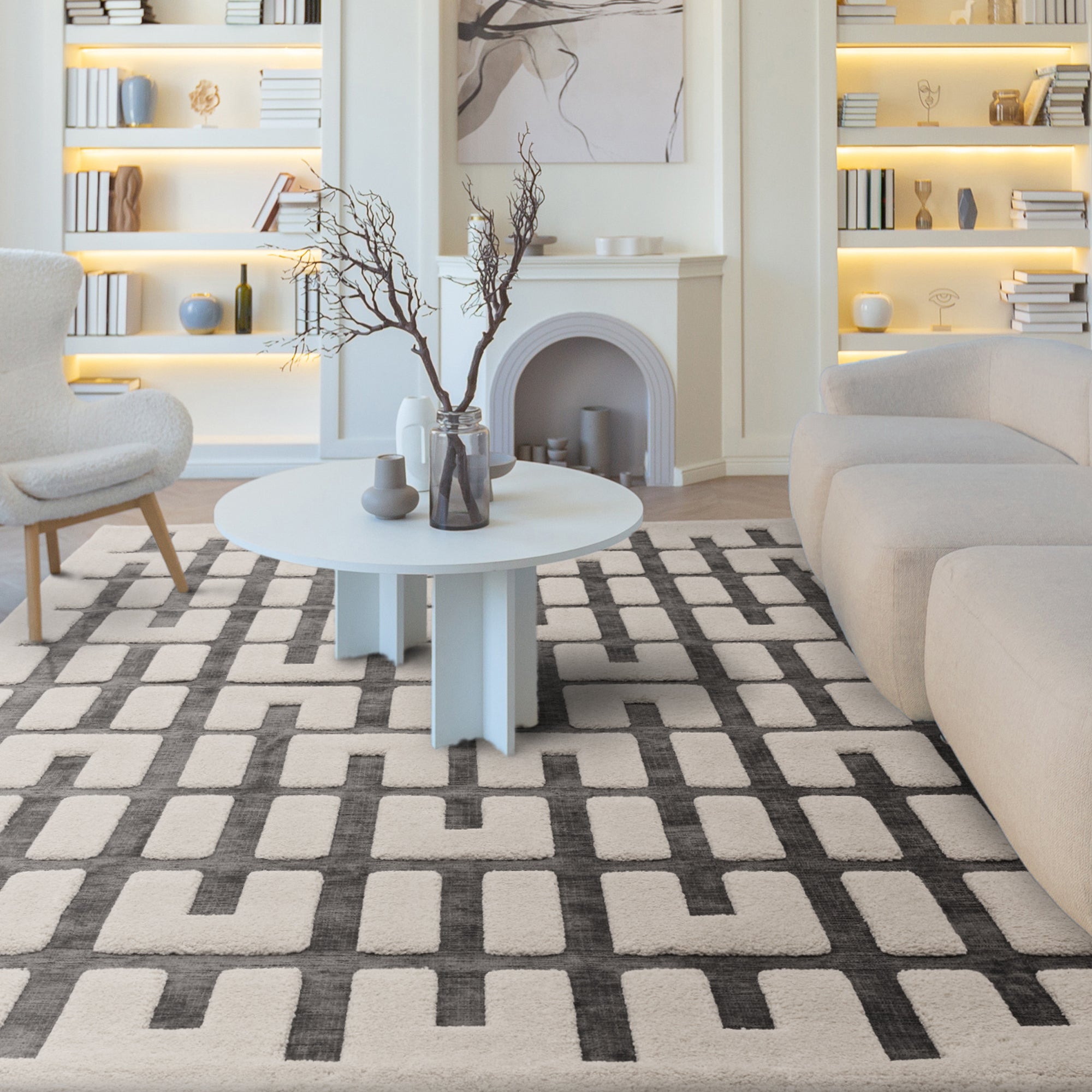 Valley 10 Charcoal / Ivory Juction Rug
