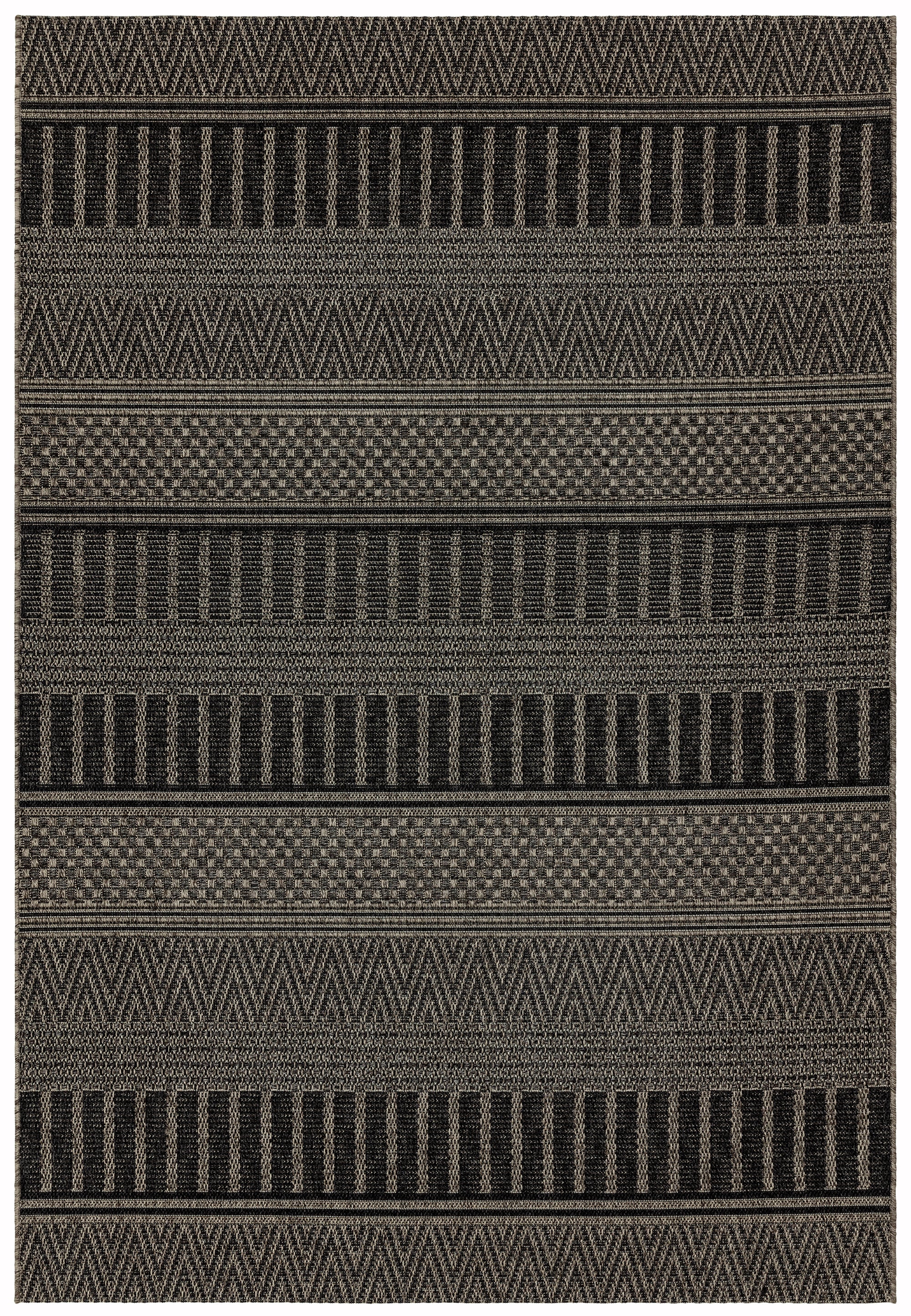 Varanda VA03 Black Stripe Rug