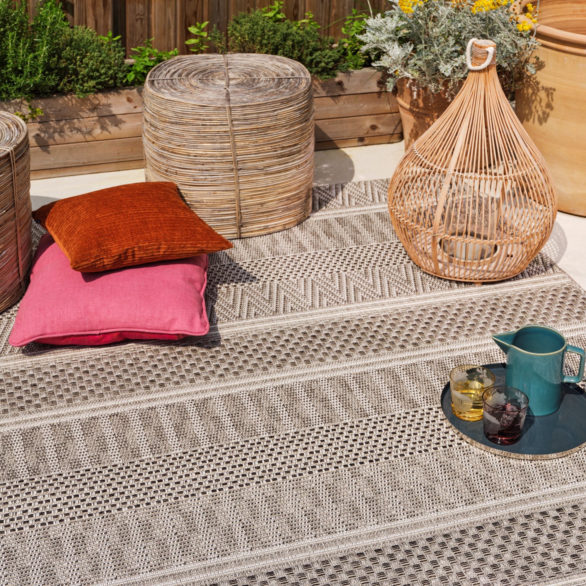 Varanda VA04 Natural Stripe Rug