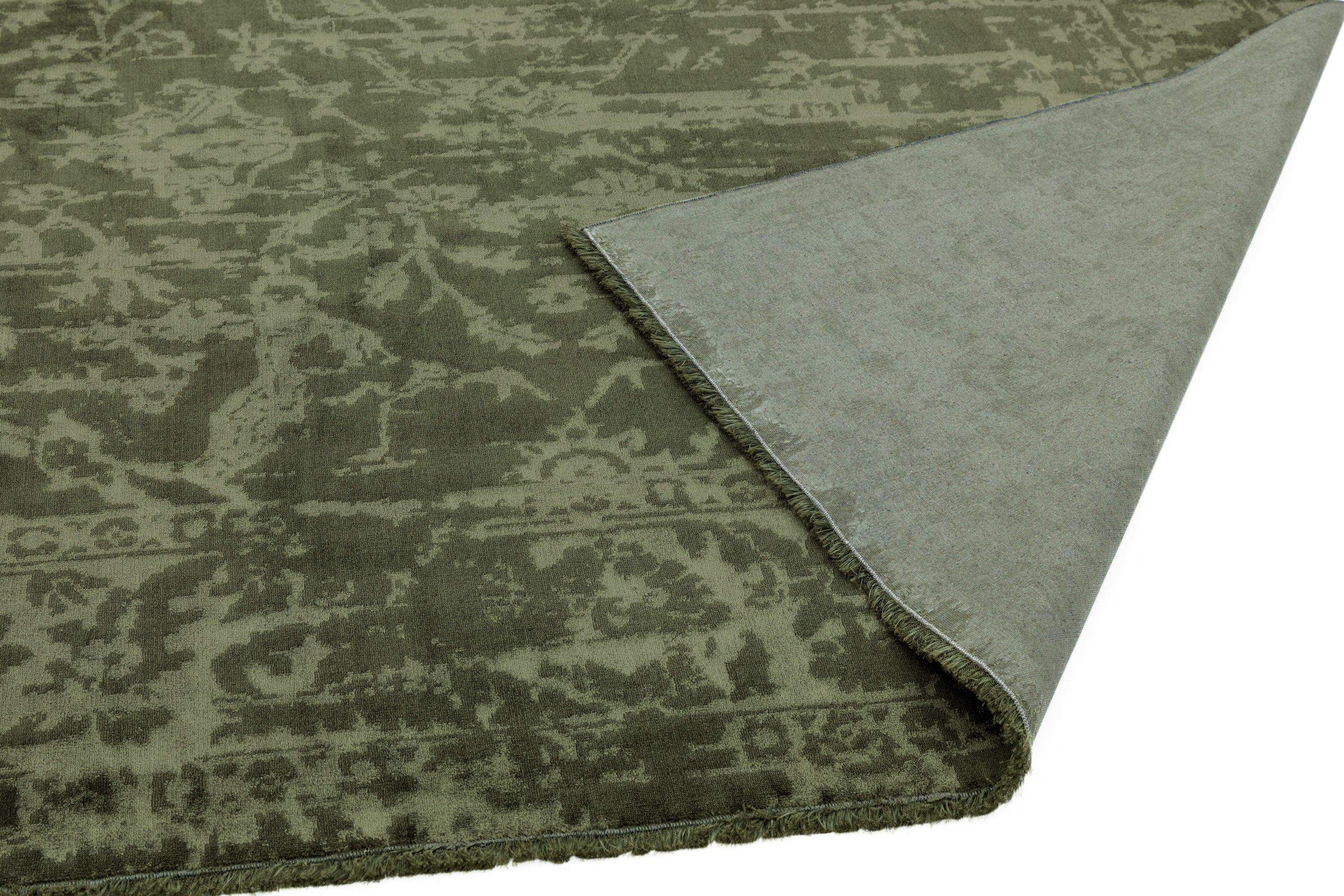 Zehraya ZE06 Green Abstract Rug