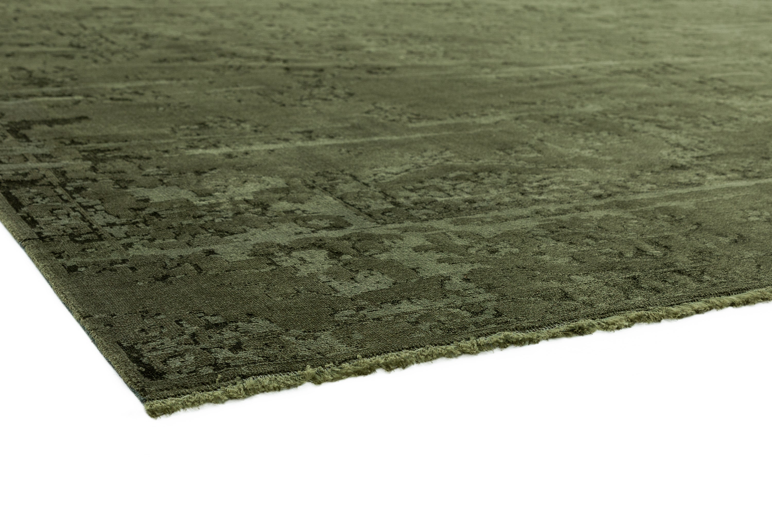 Zehraya ZE06 Green Abstract Rug