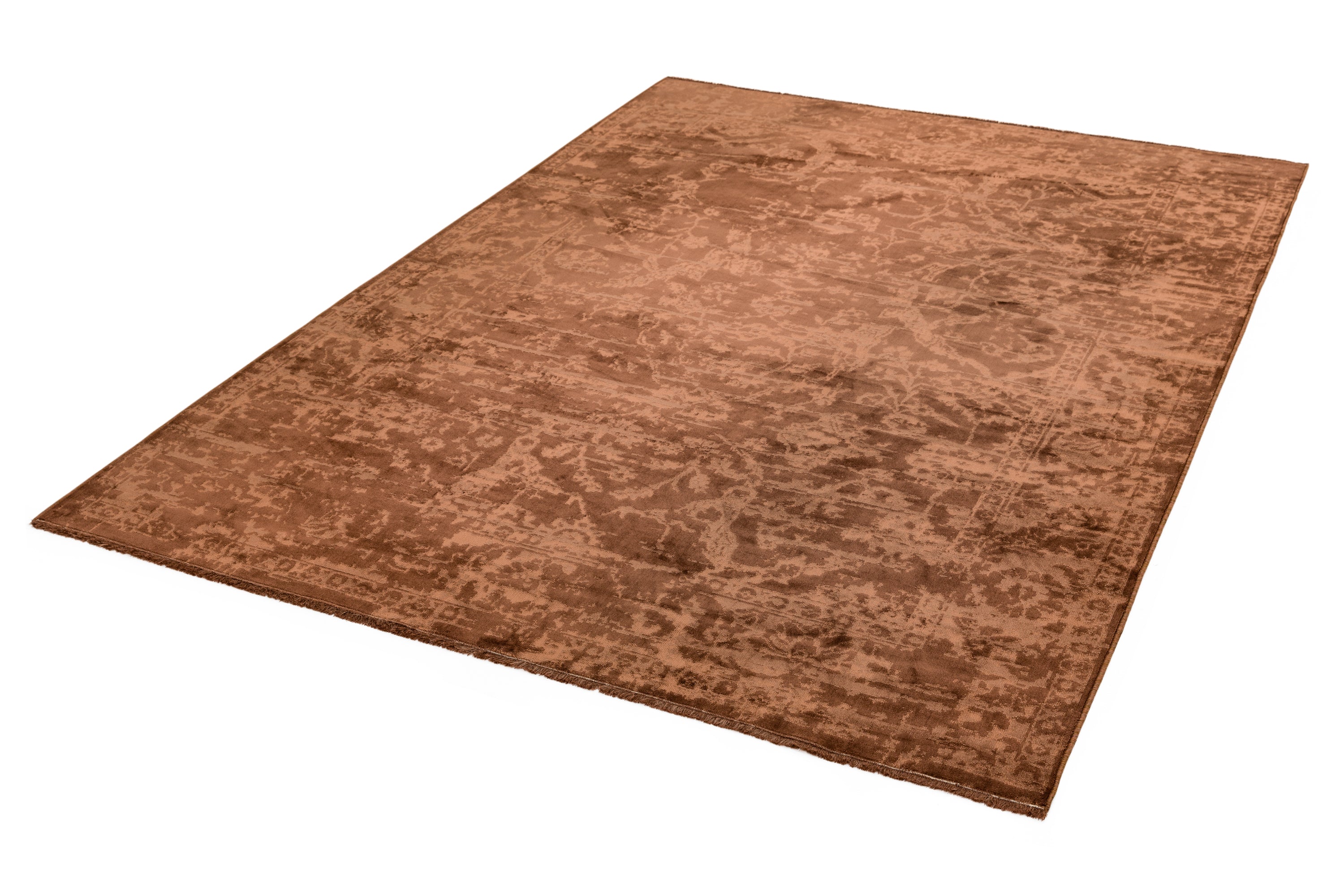 Zehraya ZE05 Rust Abstract Rug