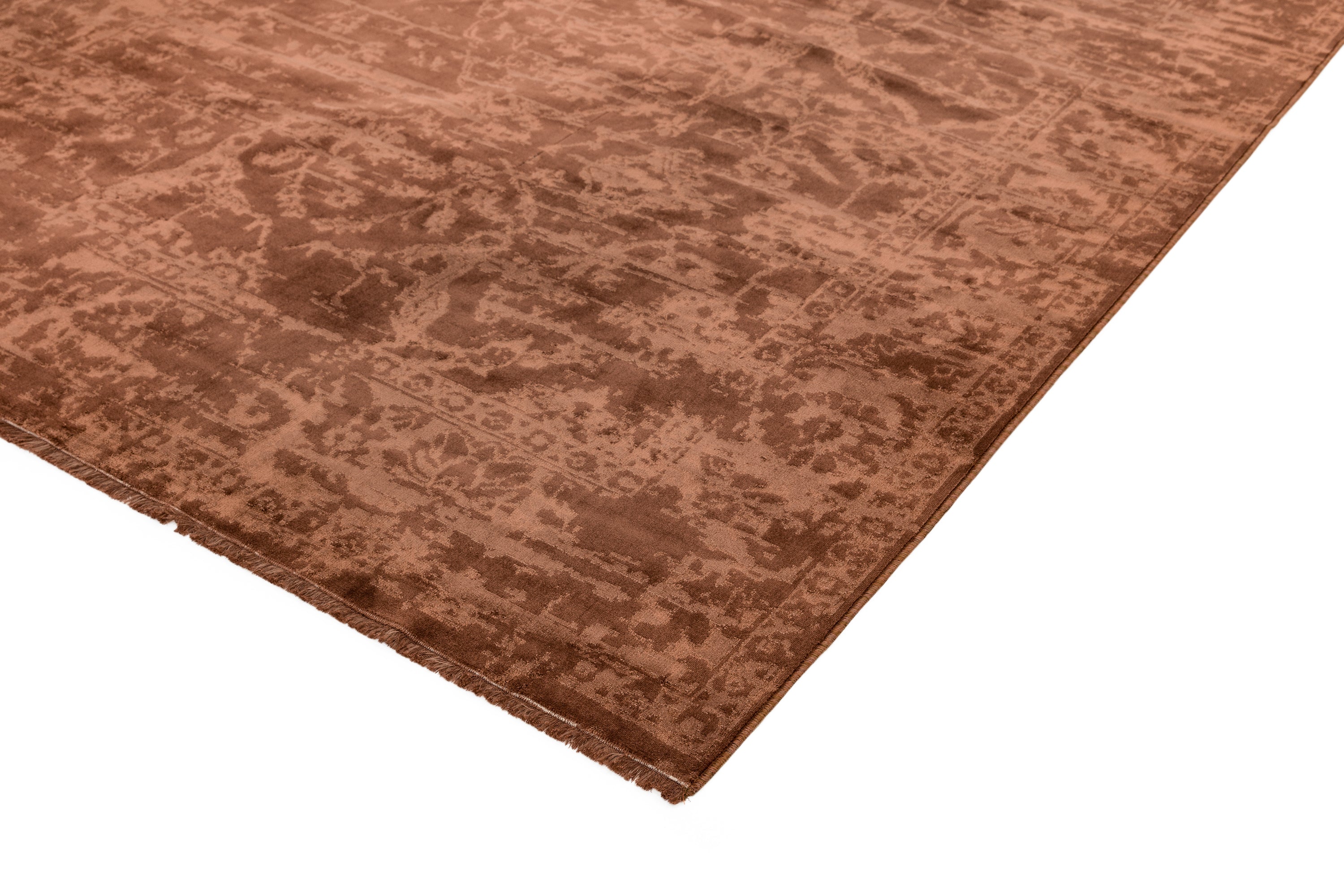 Zehraya ZE05 Rust Abstract Rug