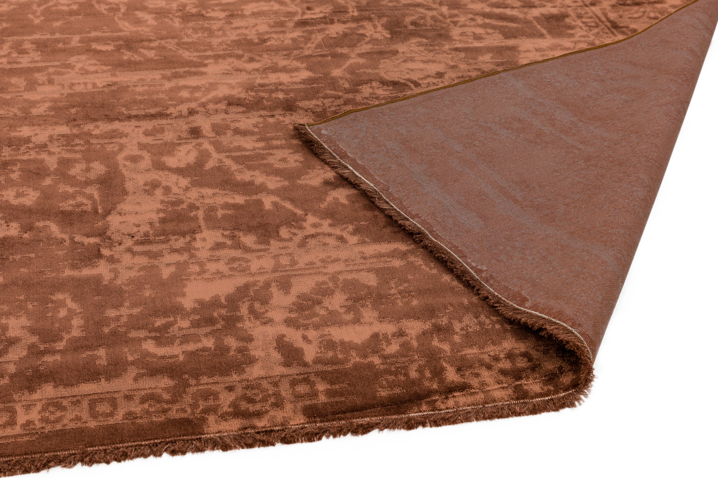 Zehraya ZE05 Rust Abstract Rug