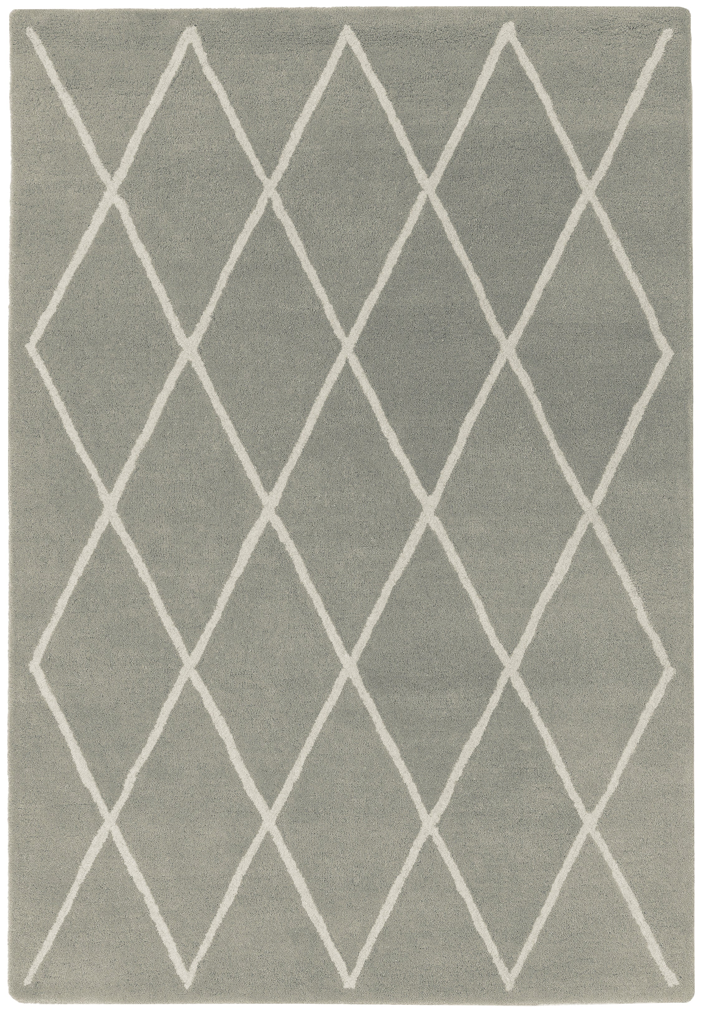 Albany New Grid Silver and Grey rug