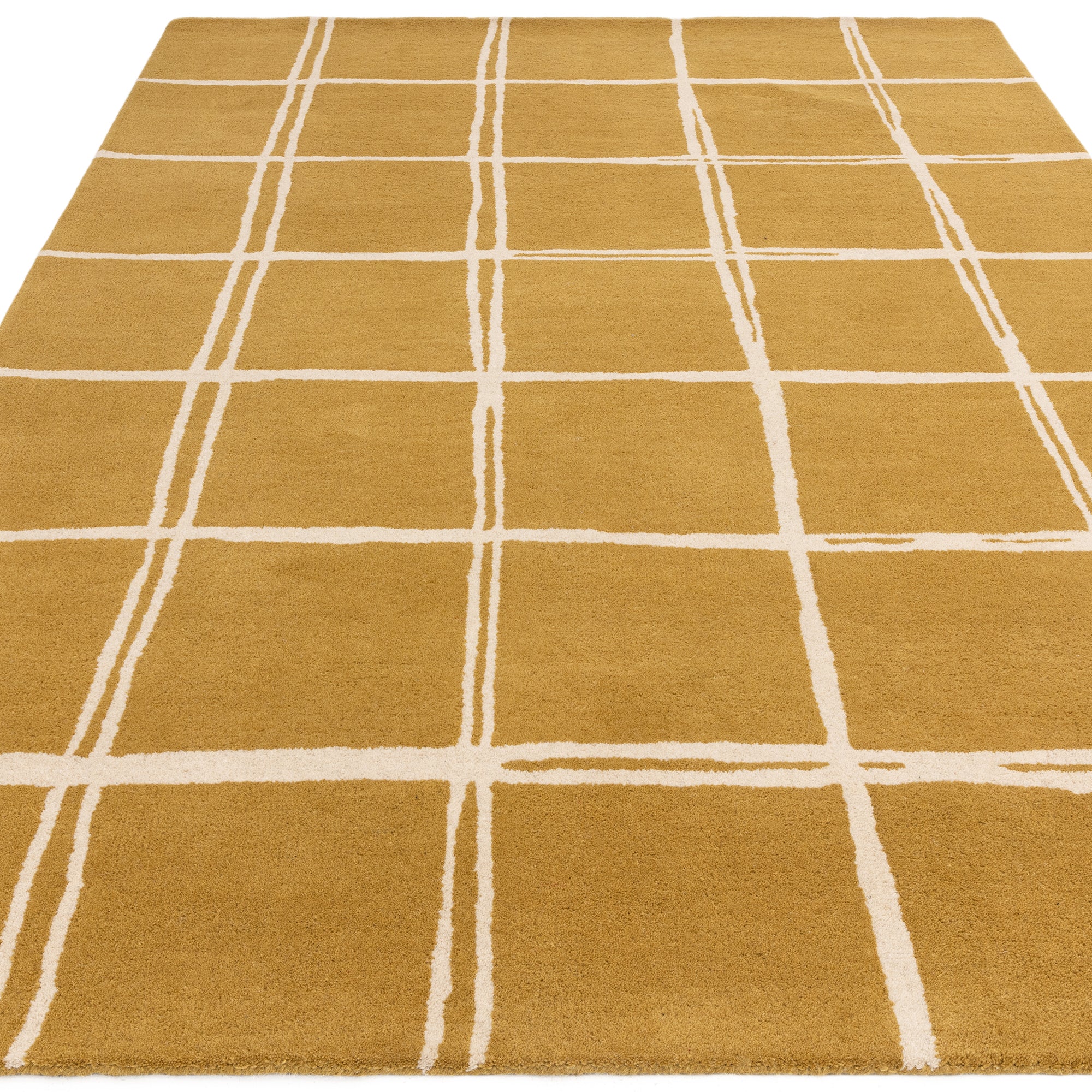 Albany New Grid Gold Rug