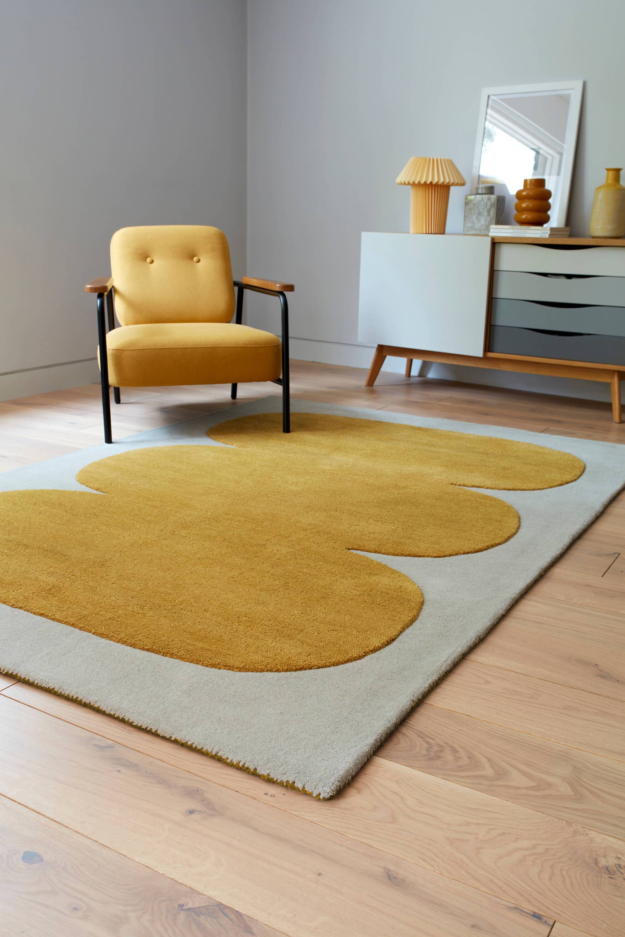 Contemporary Design Canvas Sculpt Rug