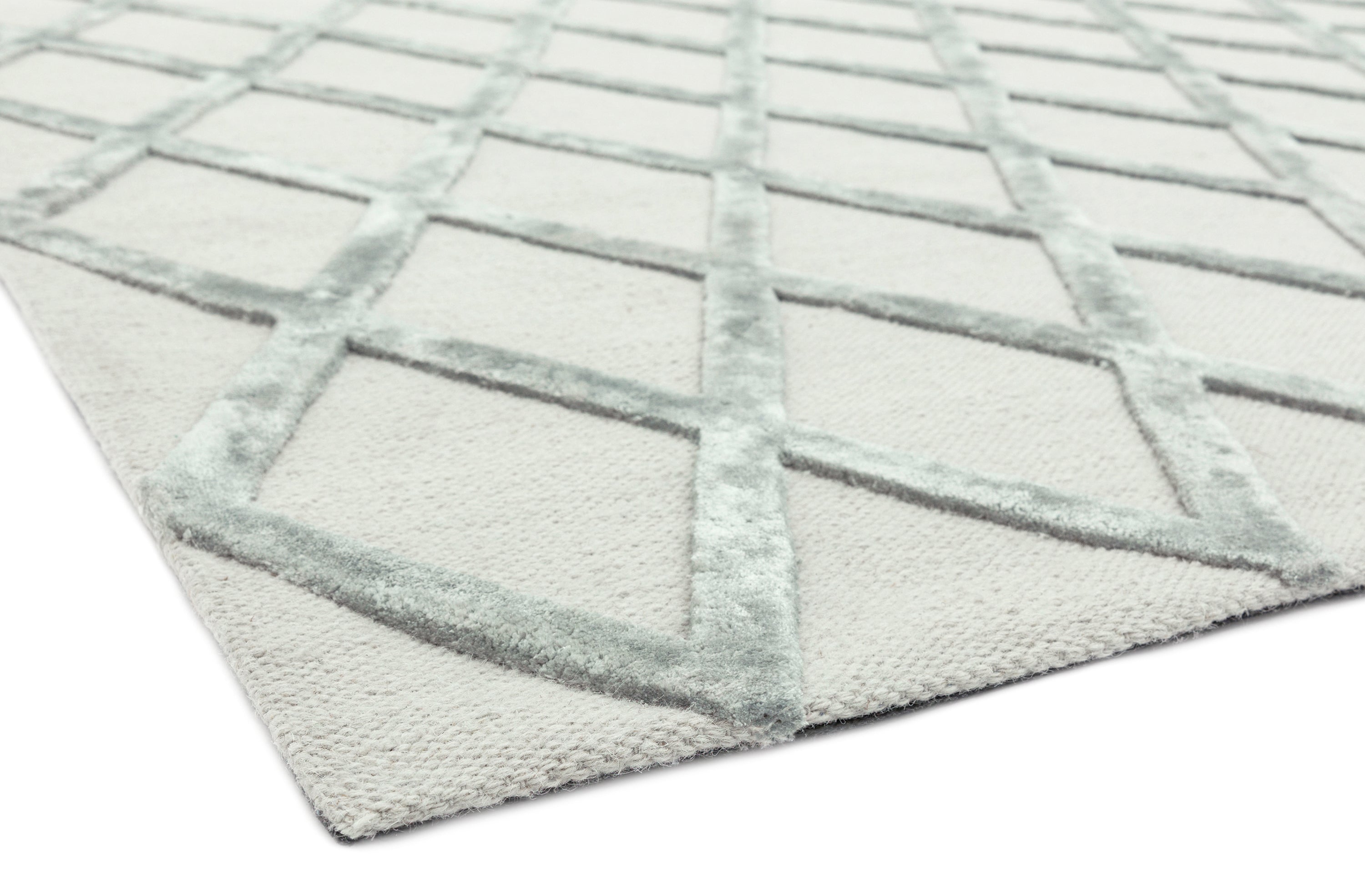 Contemporary Design Dixon Silver Diamond rug