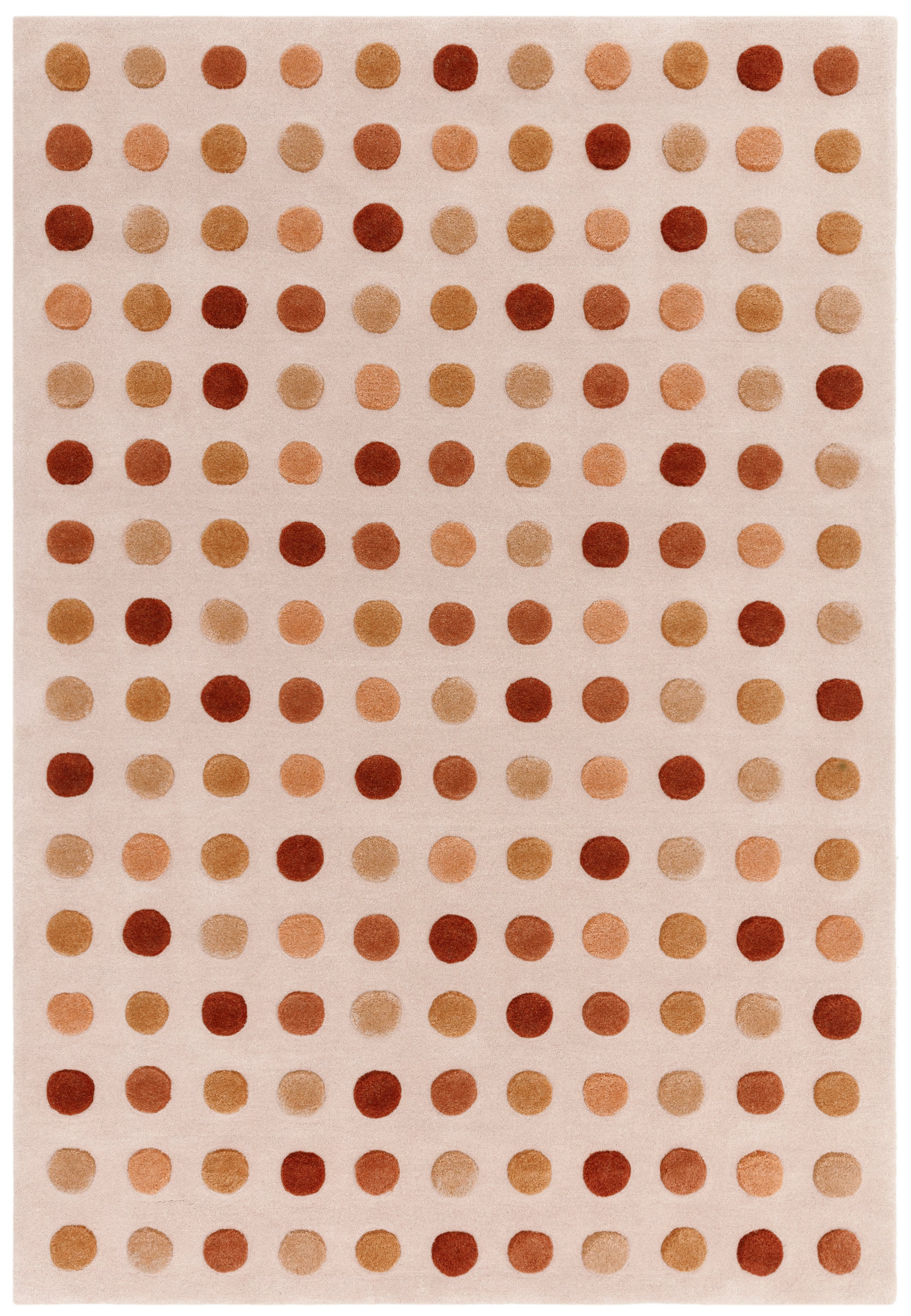 Contemporary Design Dotty Earth Red Rug