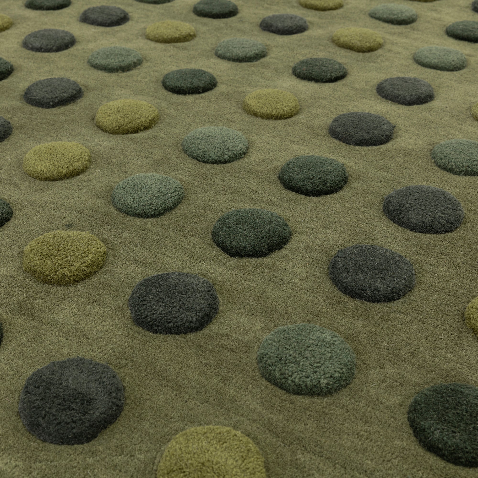 Contemporary Design Dotty Green Rug