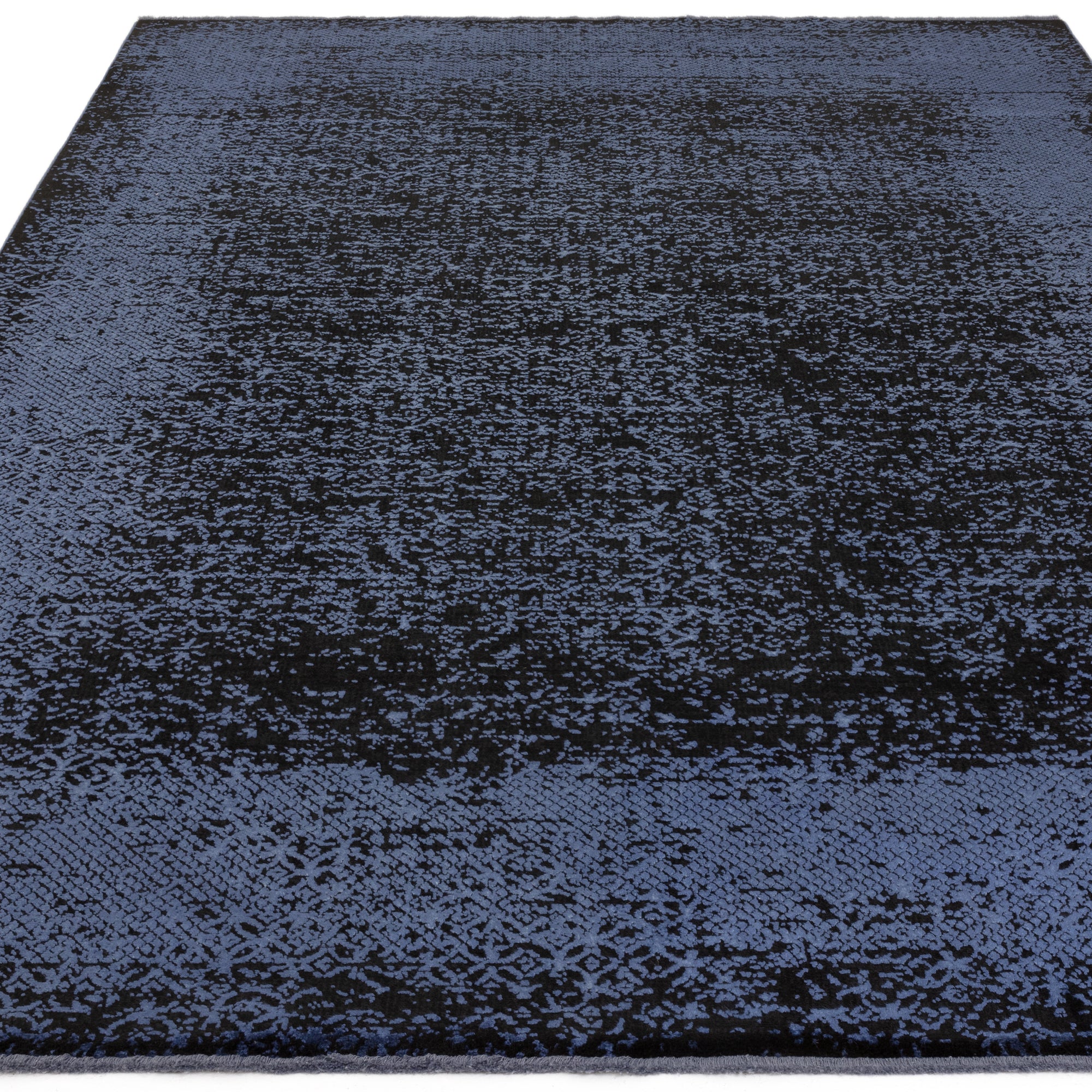 Contemporary Design Elodie Indigo/Black Rug