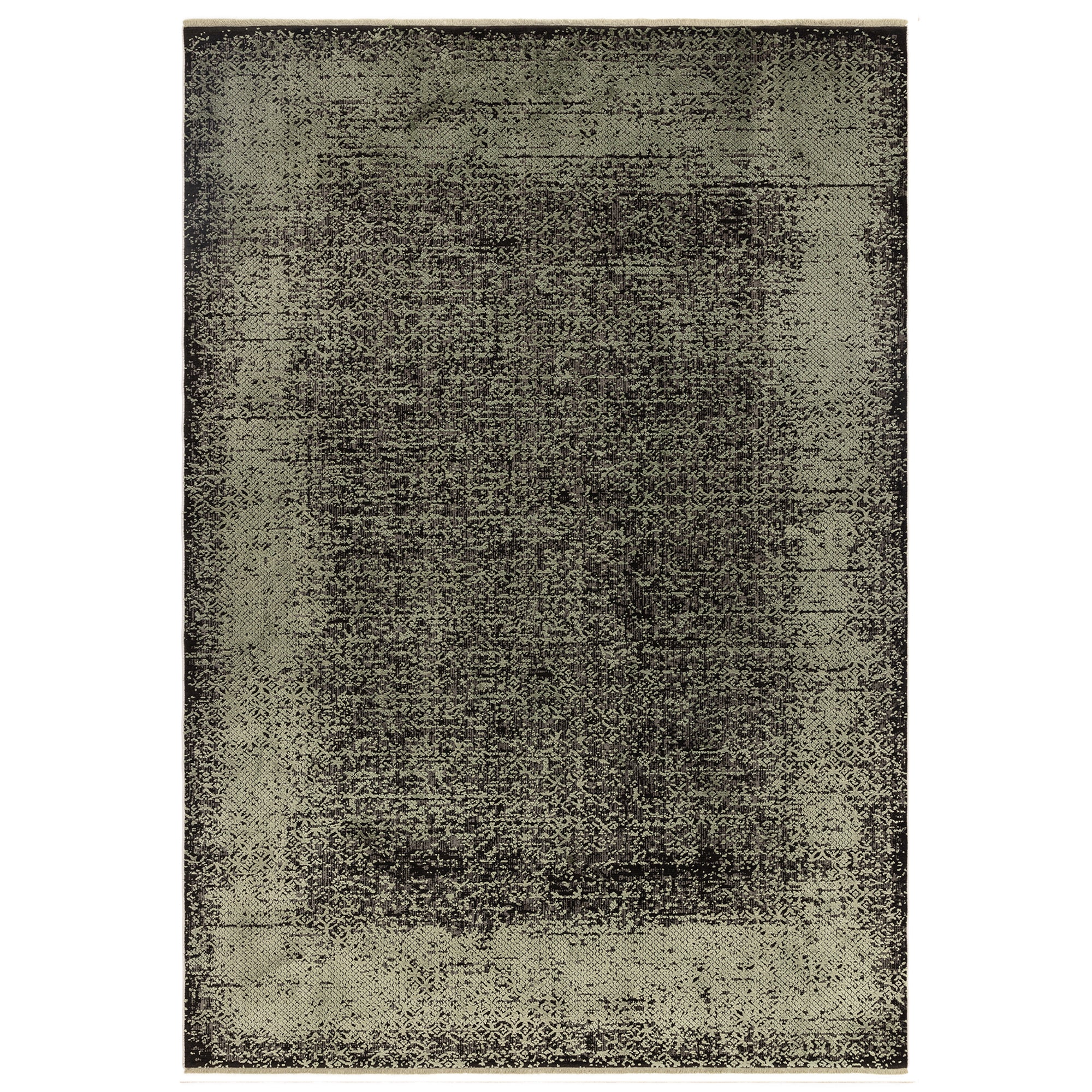 Contemporary Design Elodie Sage/Black Rug