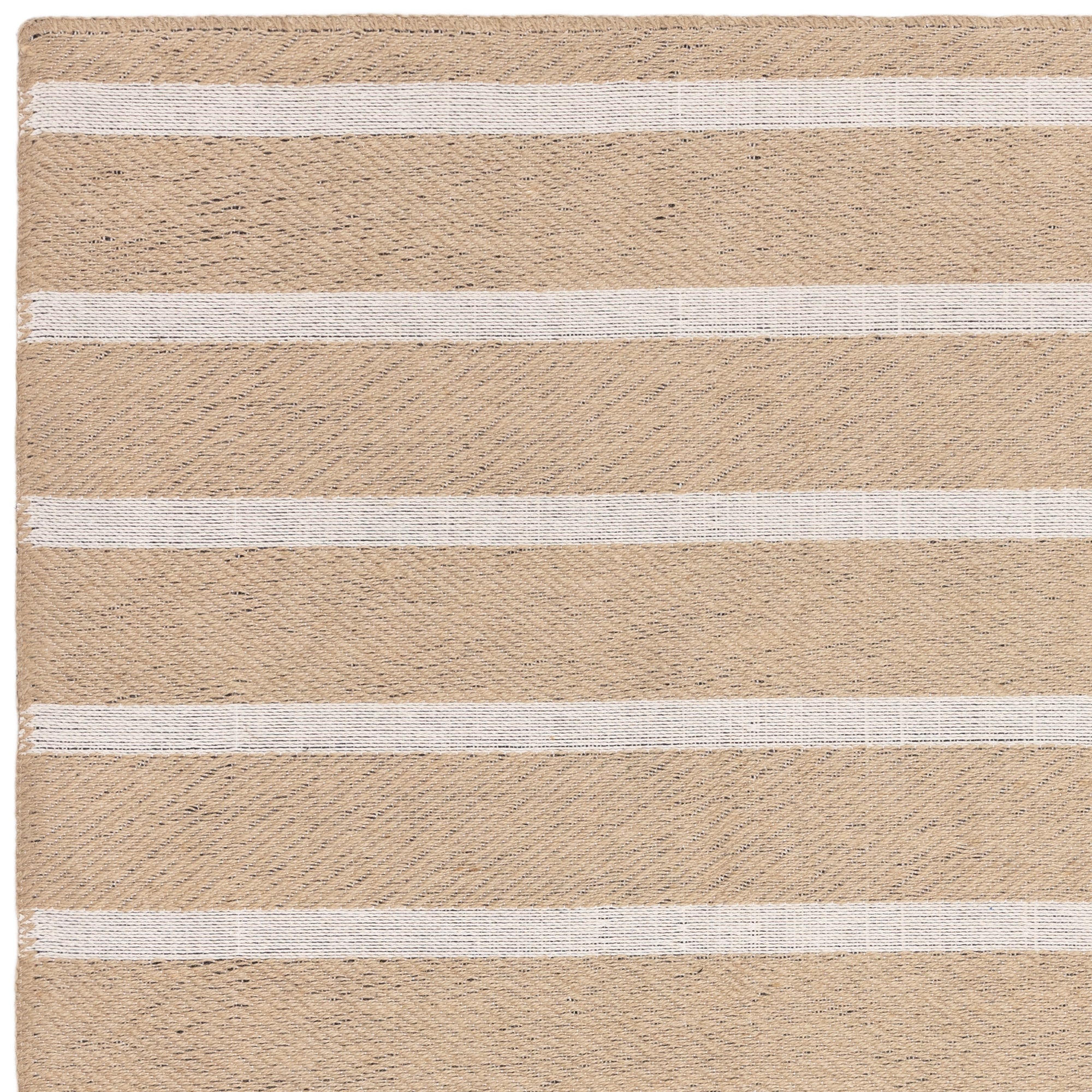 Global Cream Stripe Rug