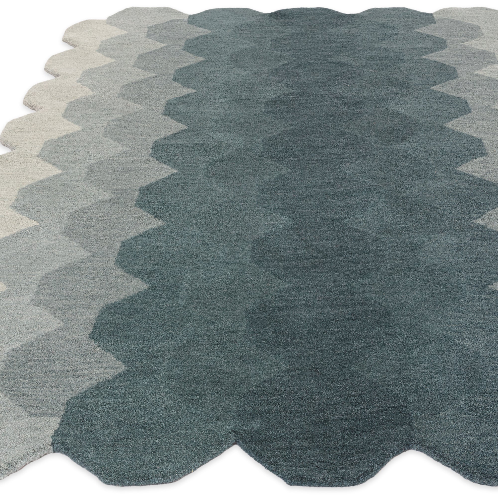 Contemporary Design Hive Teal Rug