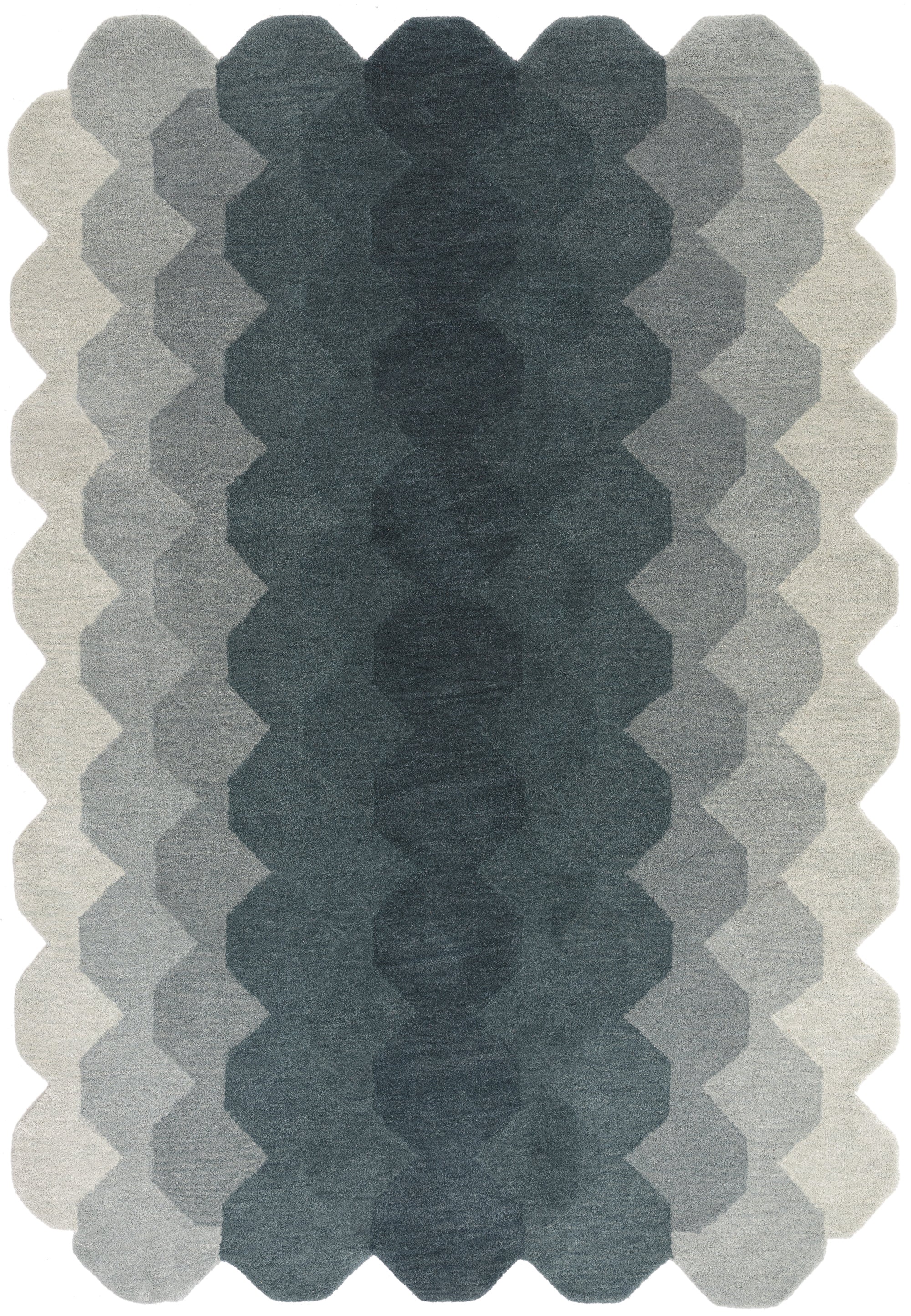 Contemporary Design Hive Teal Rug