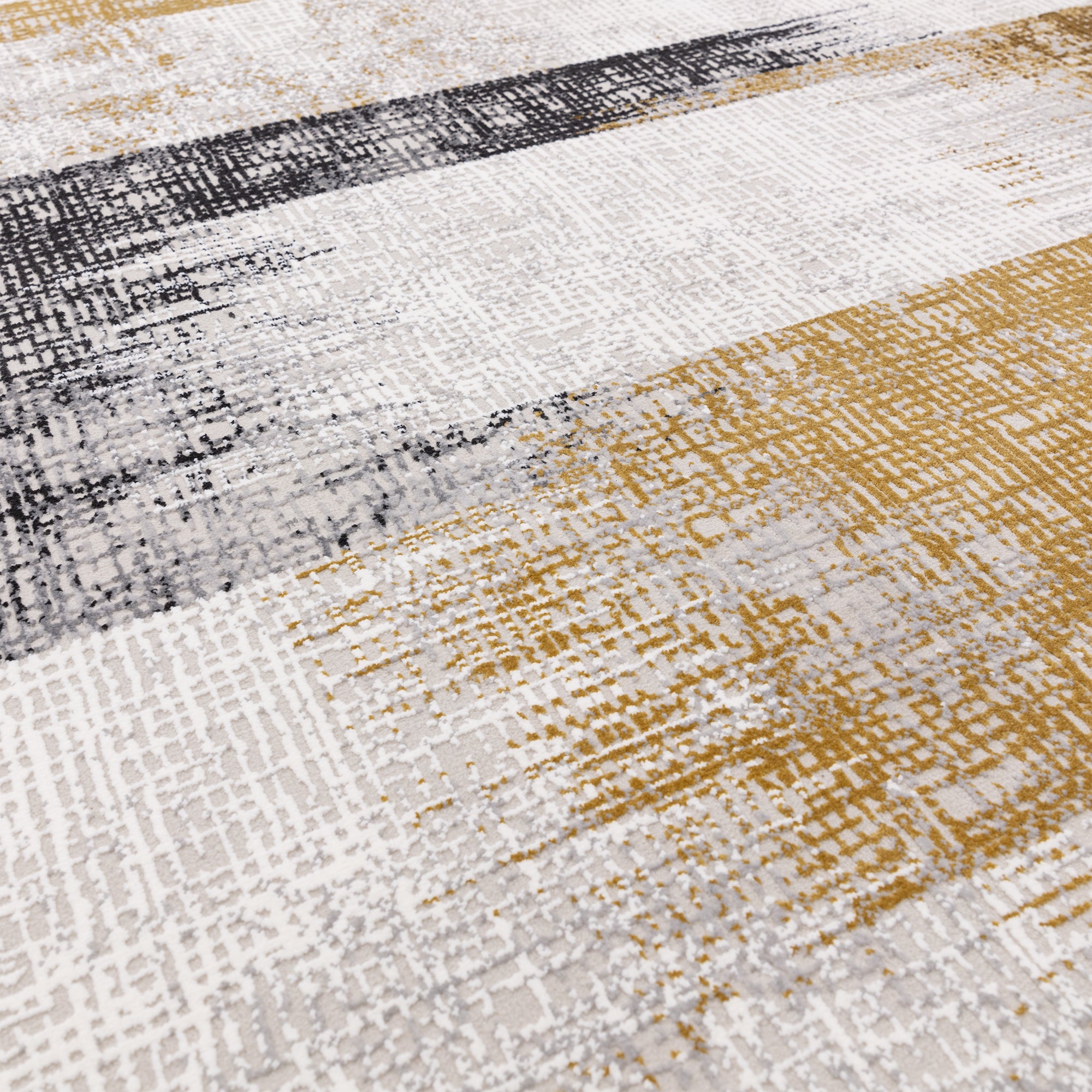 Kuza Lines Gold Rug