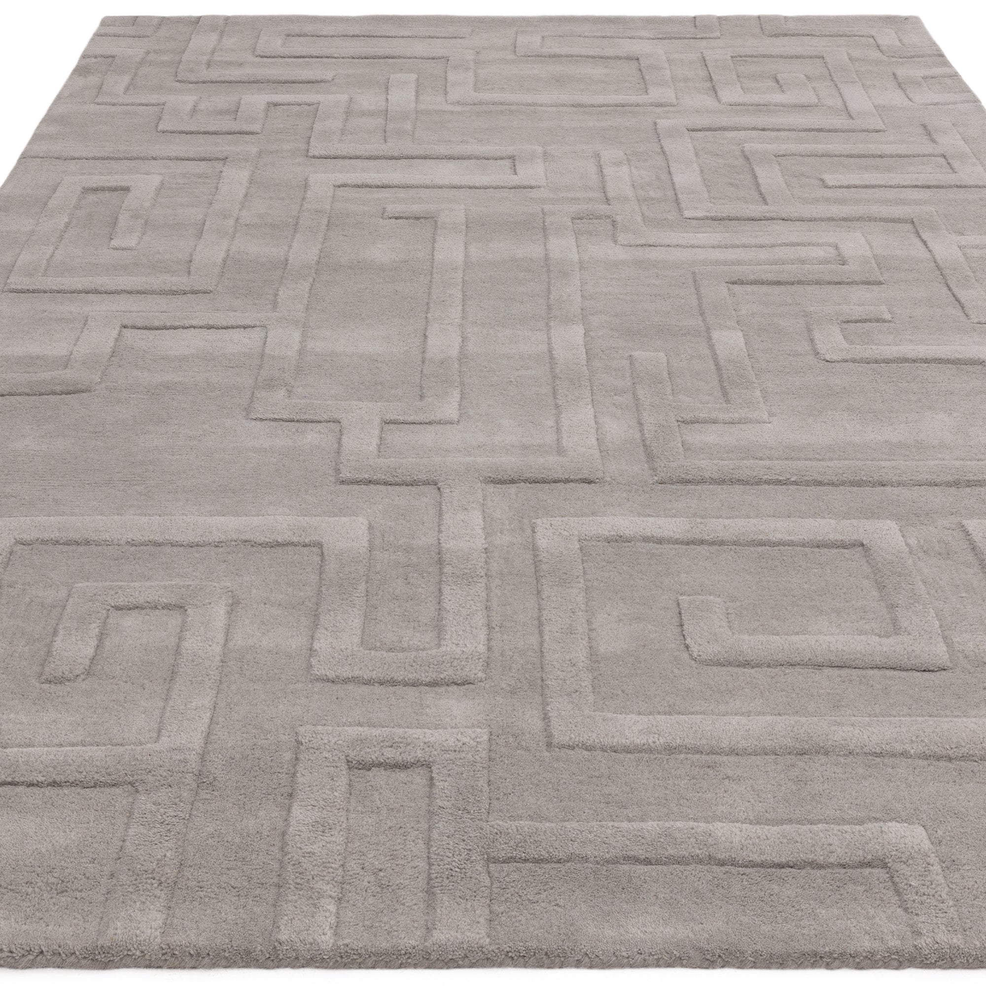 Maze Silver Rug