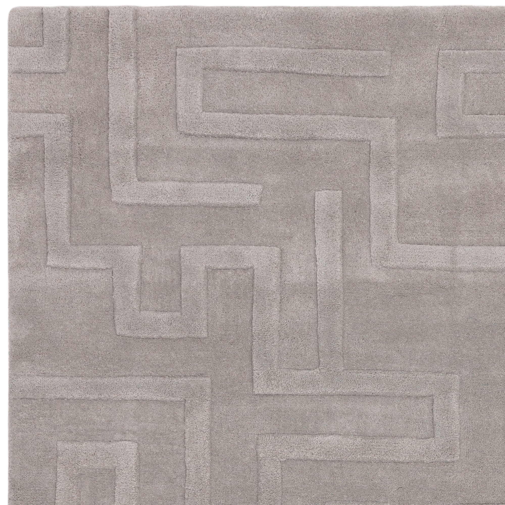 Maze Silver Rug