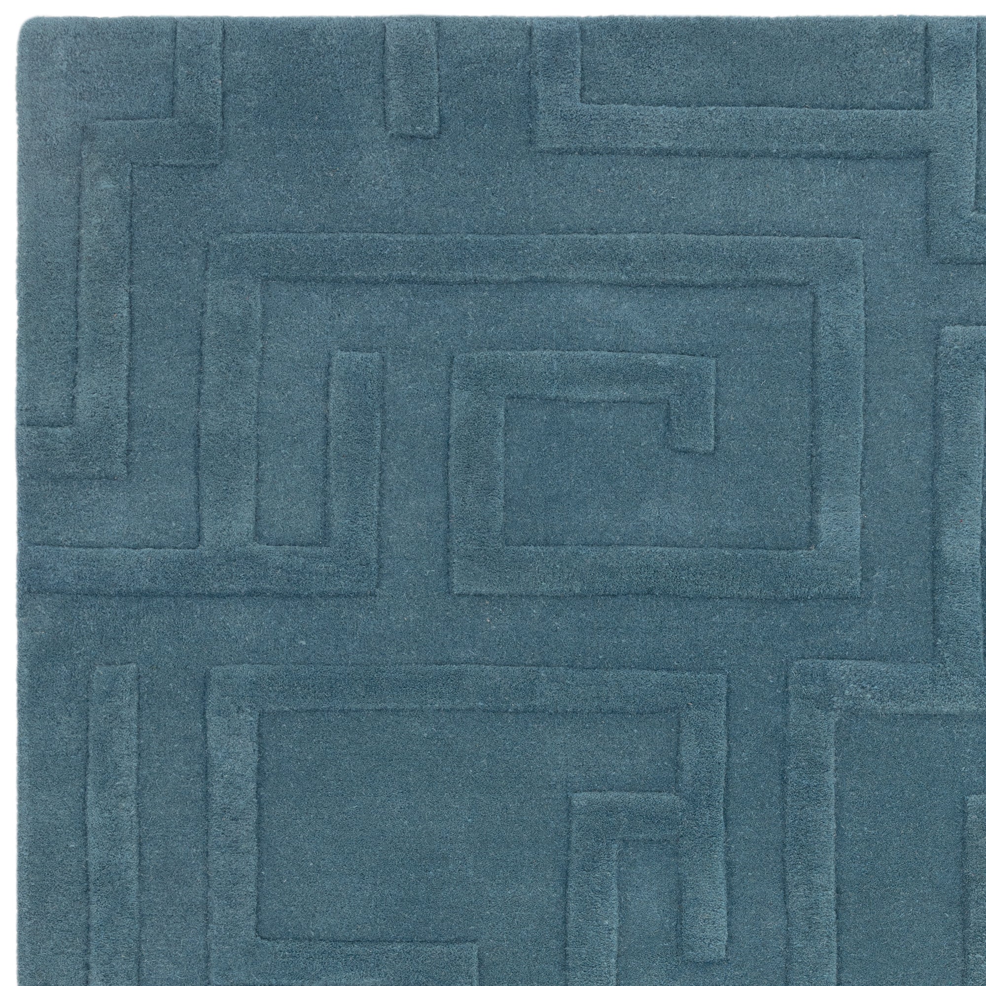 Maze Teal Rug