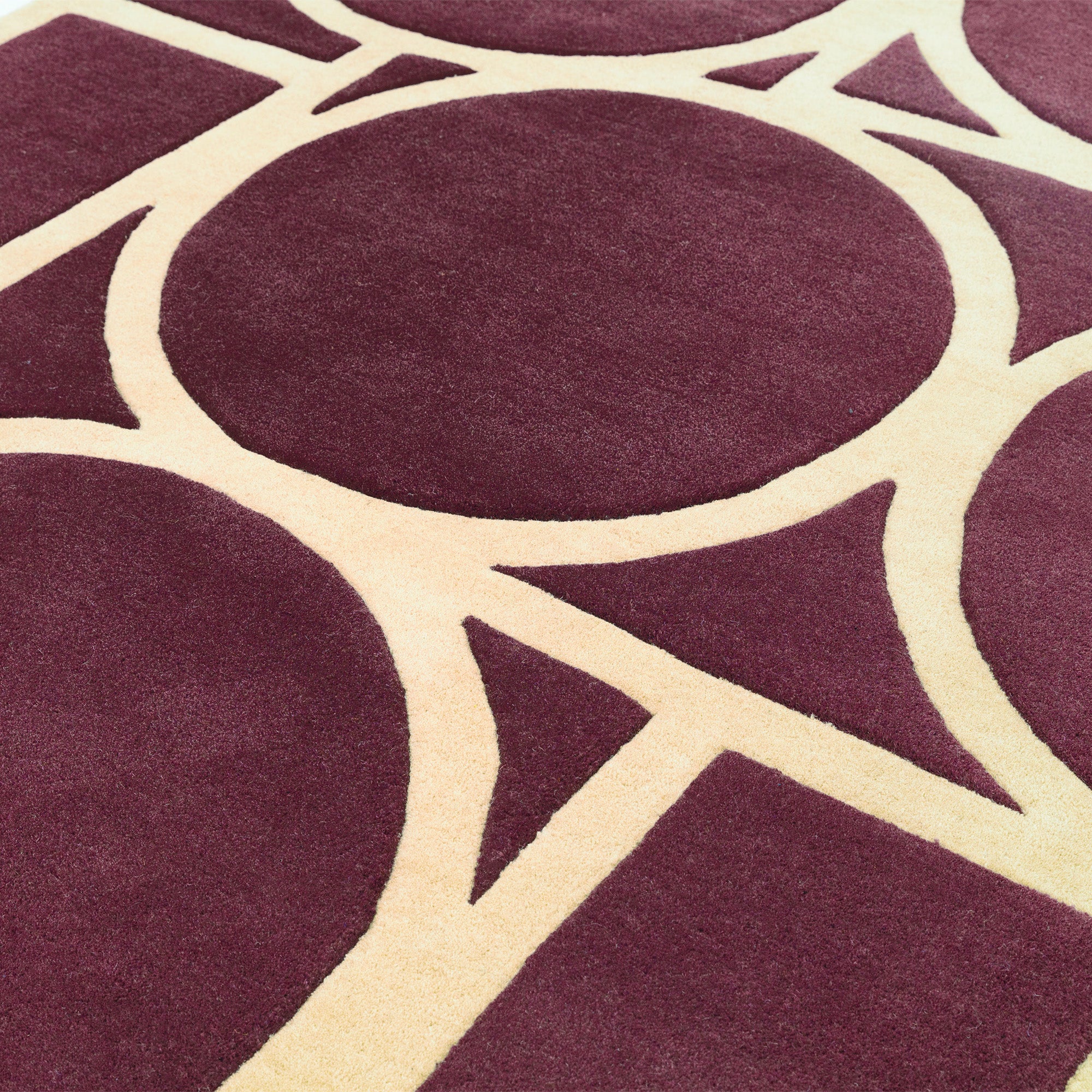 Metro Plum purple rug