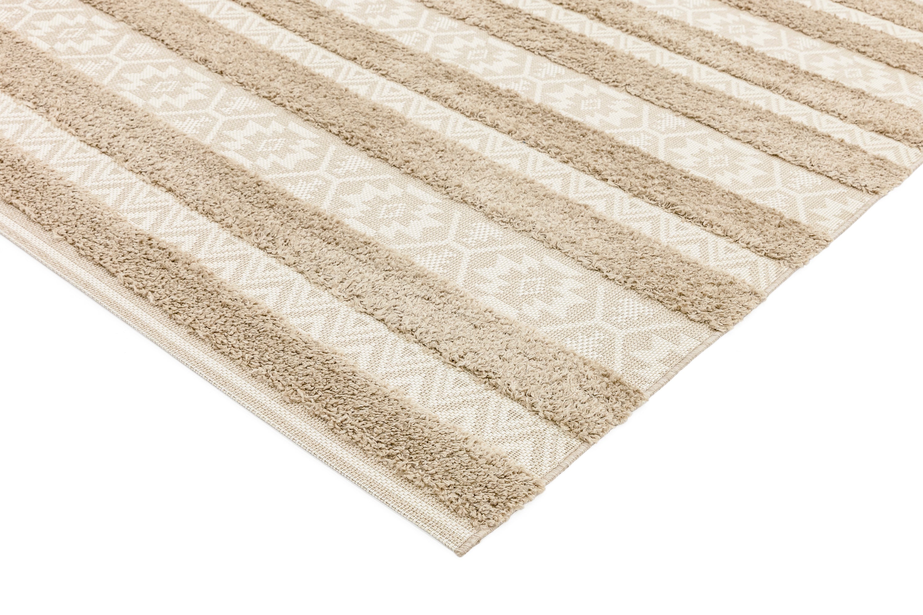 Monty MN04 Natural / Cream Stripe Rug