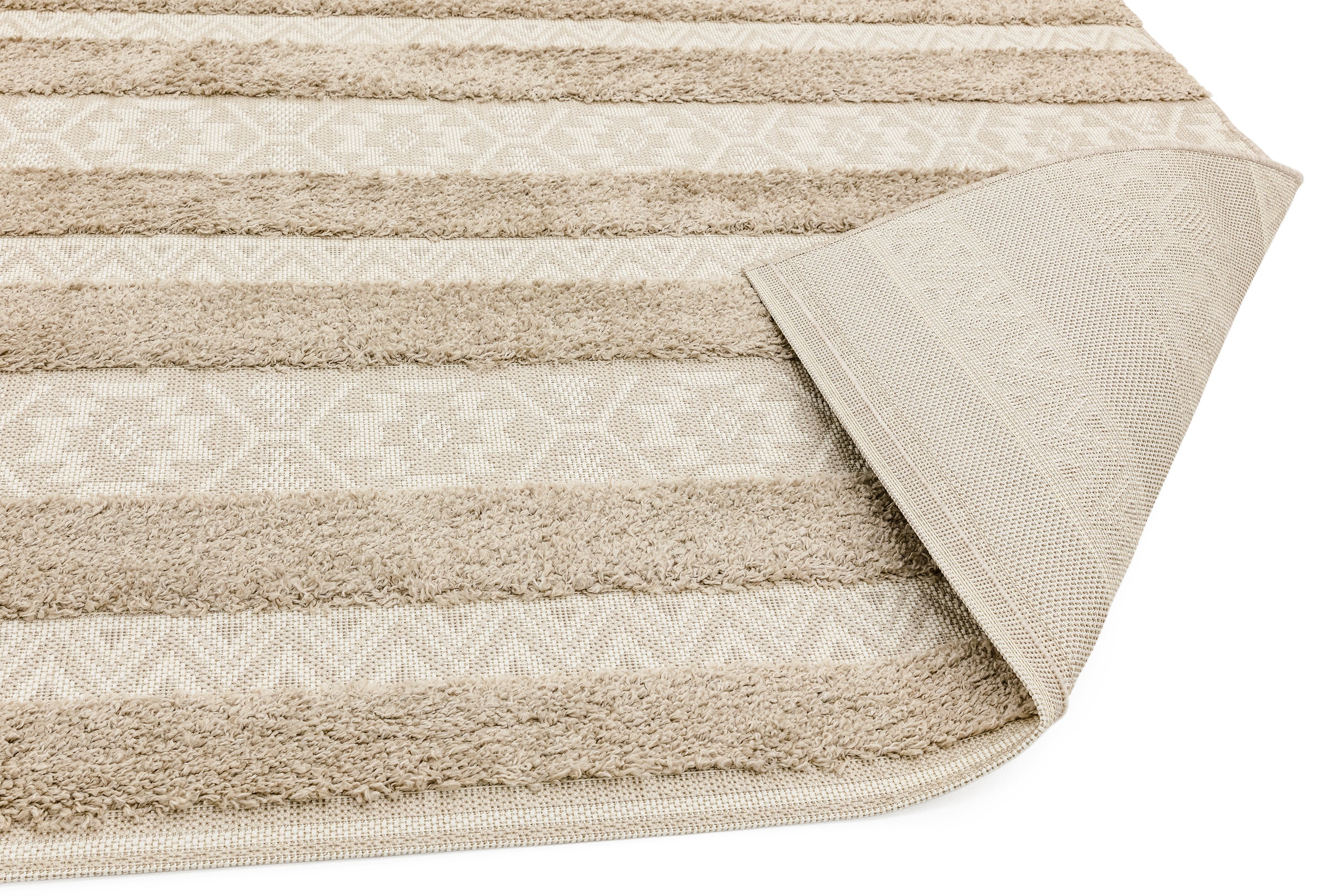 Monty MN04 Natural / Cream Stripe Rug