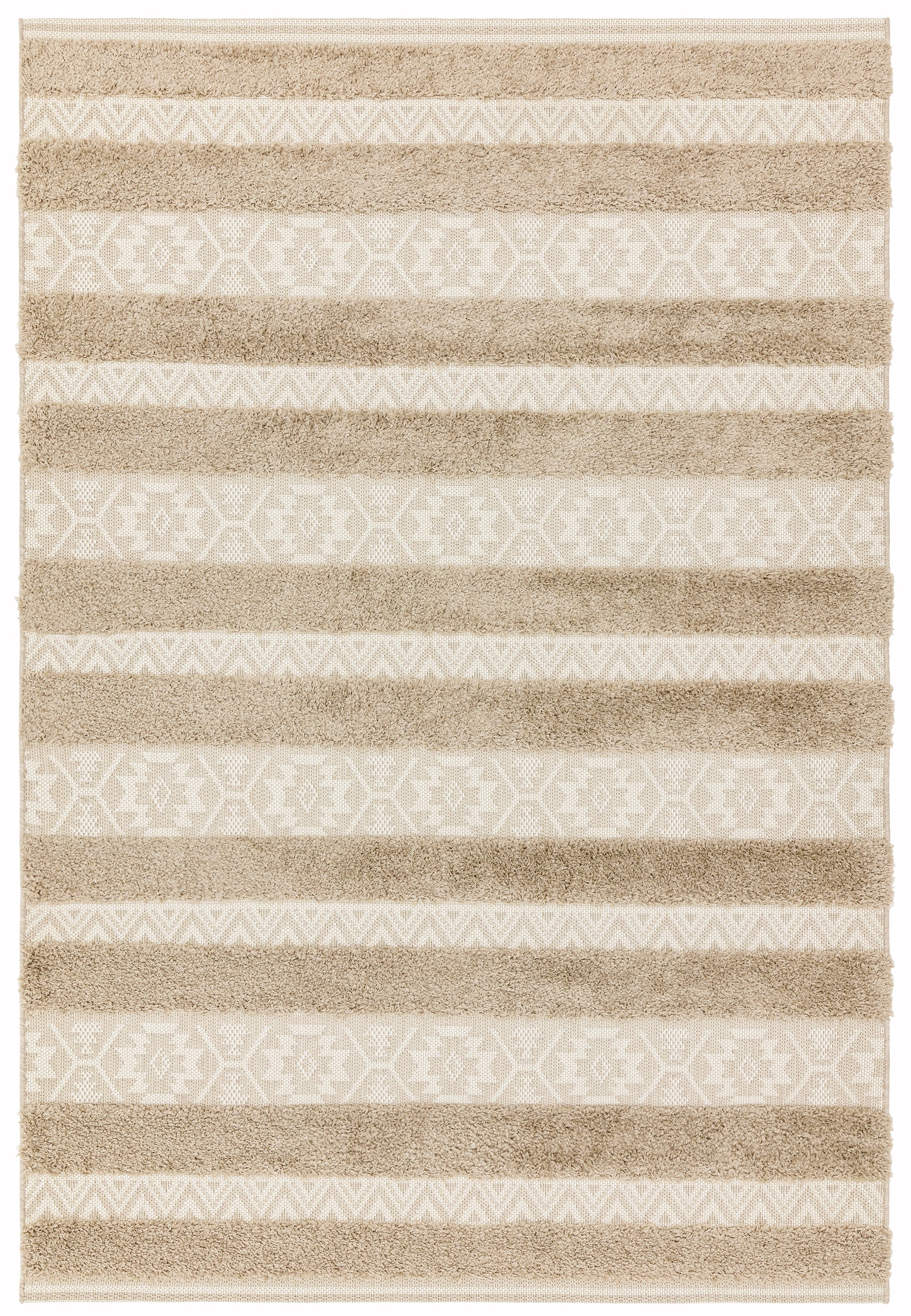 Monty MN04 Natural / Cream Stripe Rug