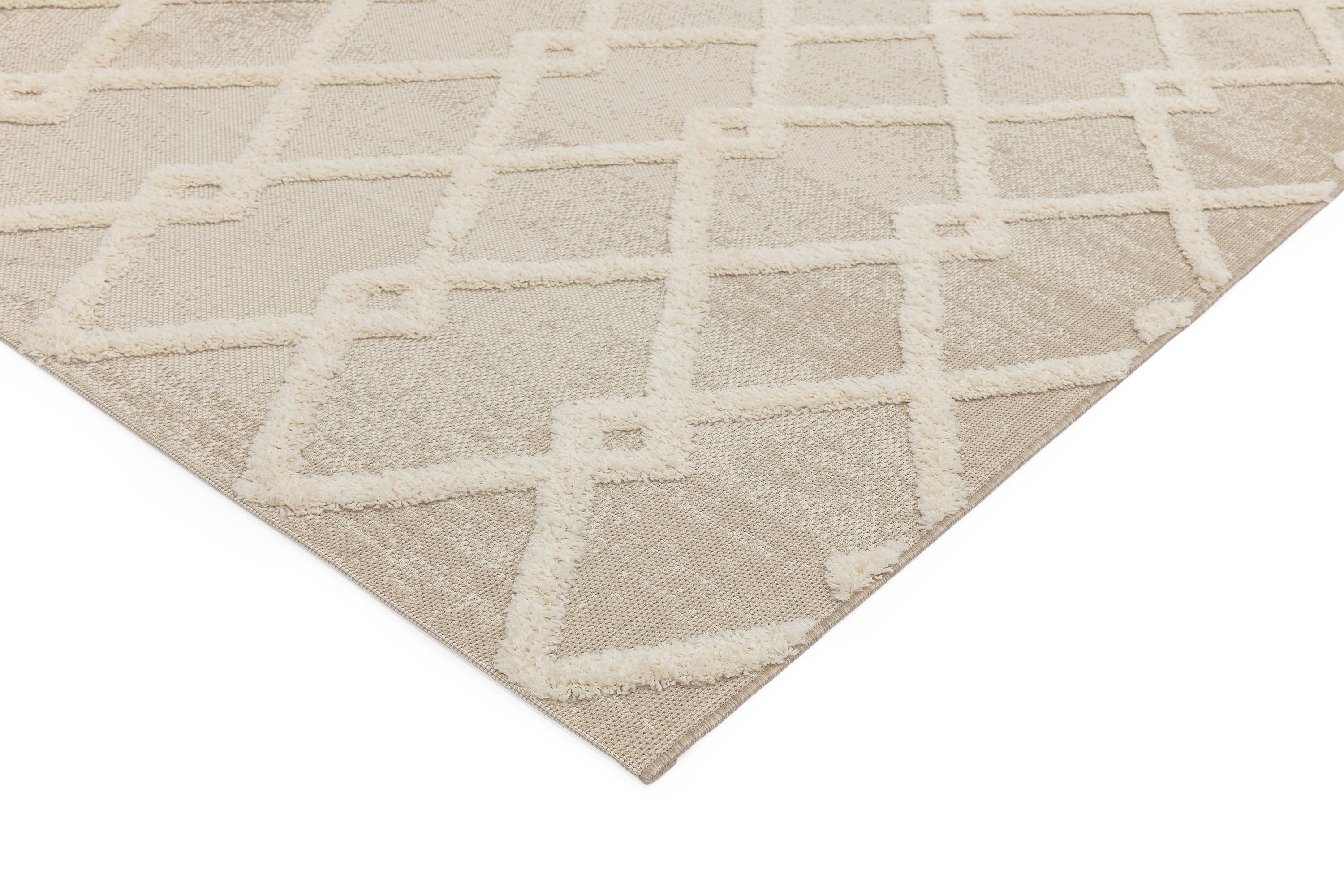 Monty MN07 Beige / Cream Diamond Rug