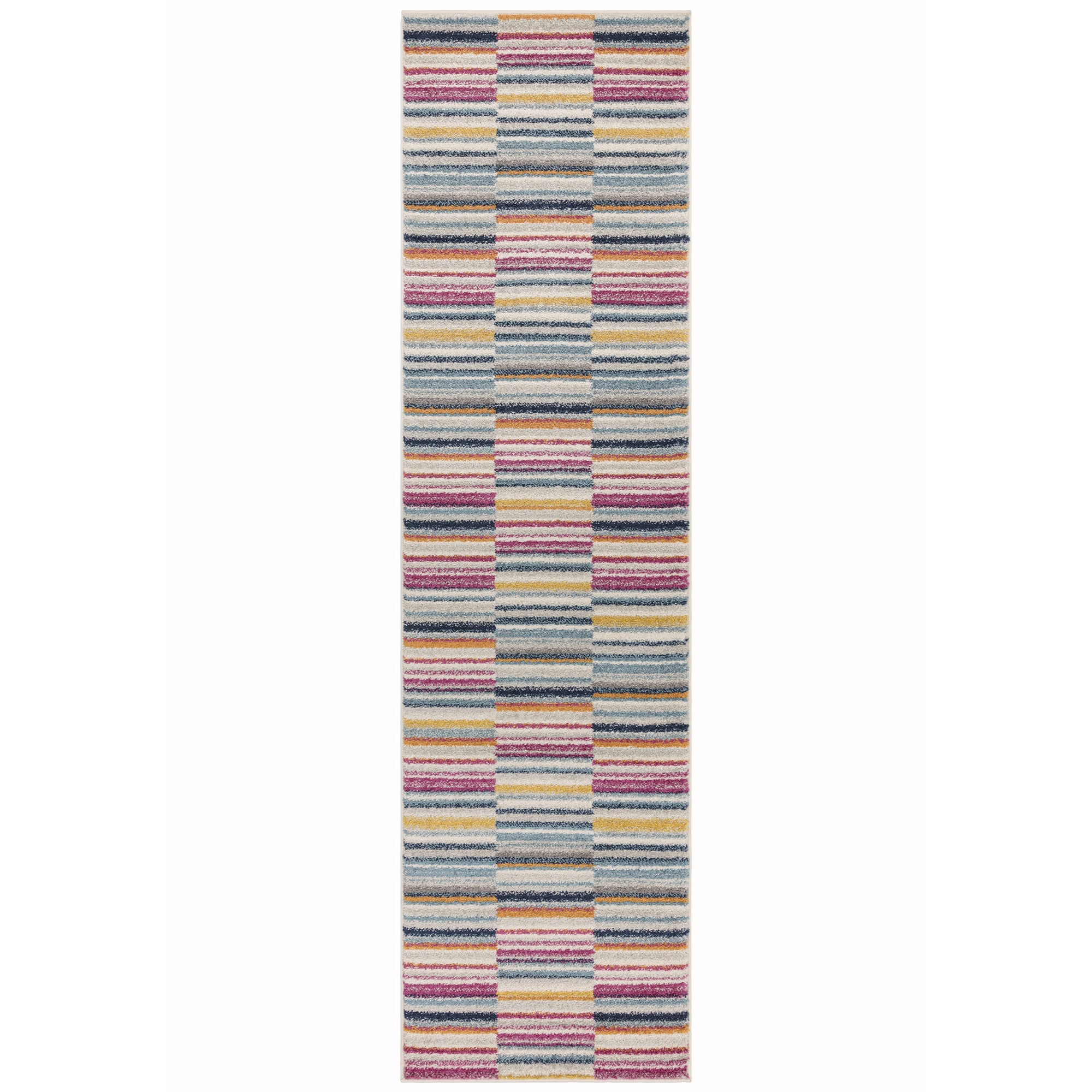 Muse MU06 Multi-Coloured Stripe Rug