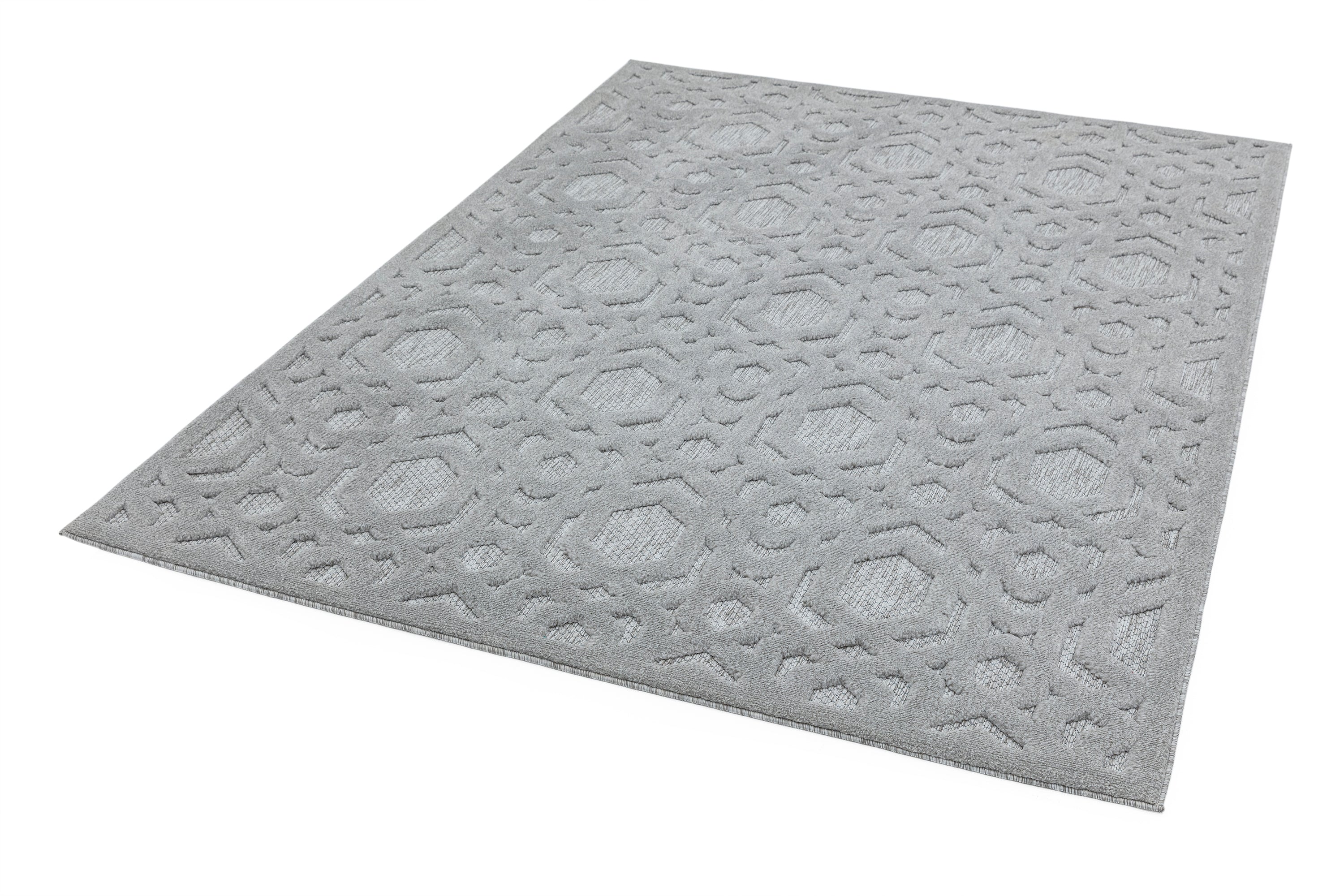 Salta SA03 Silver Geometric Rug