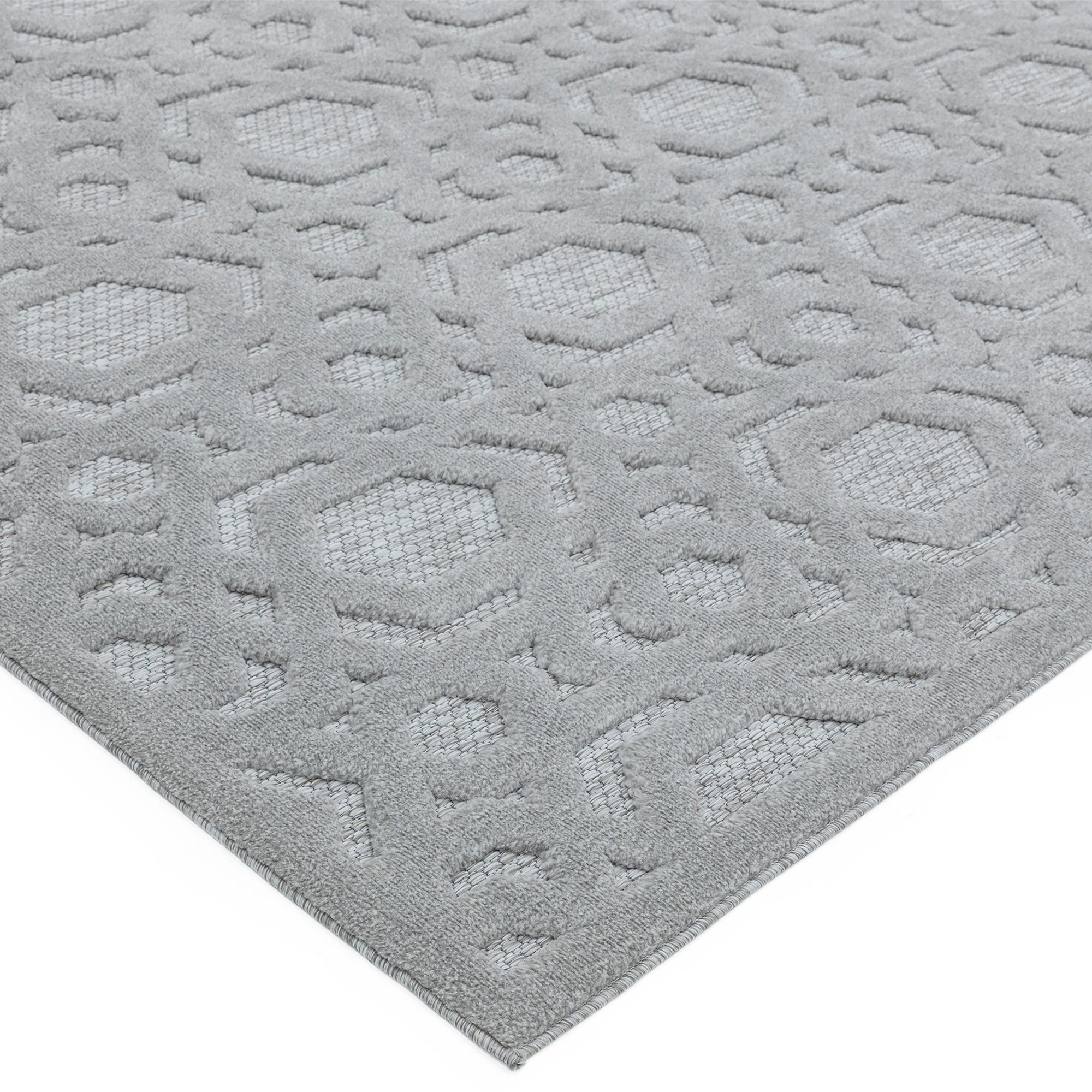 Salta SA03 Silver Geometric Rug