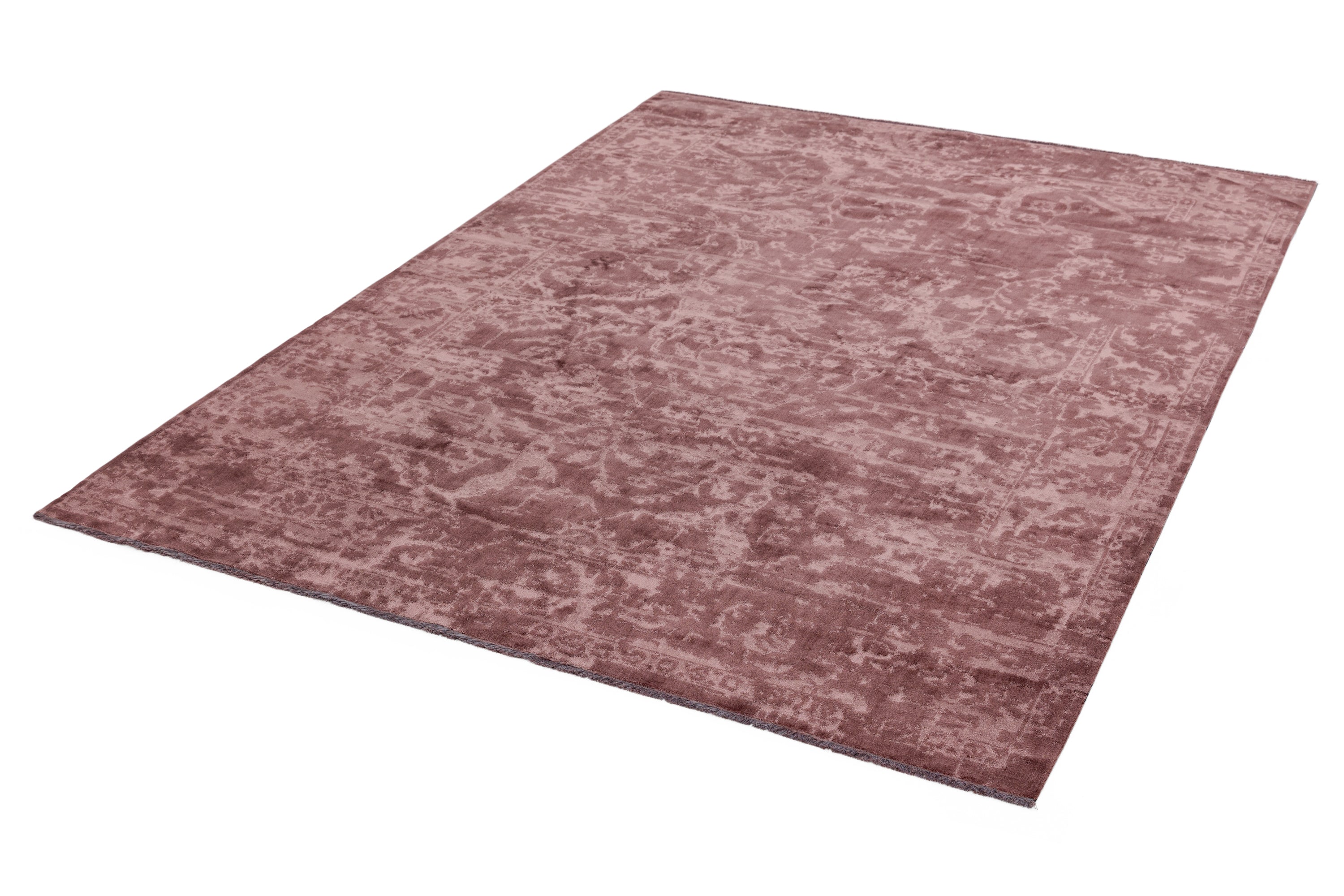 Zehraya ZE08 Cranberry Abstract Rug