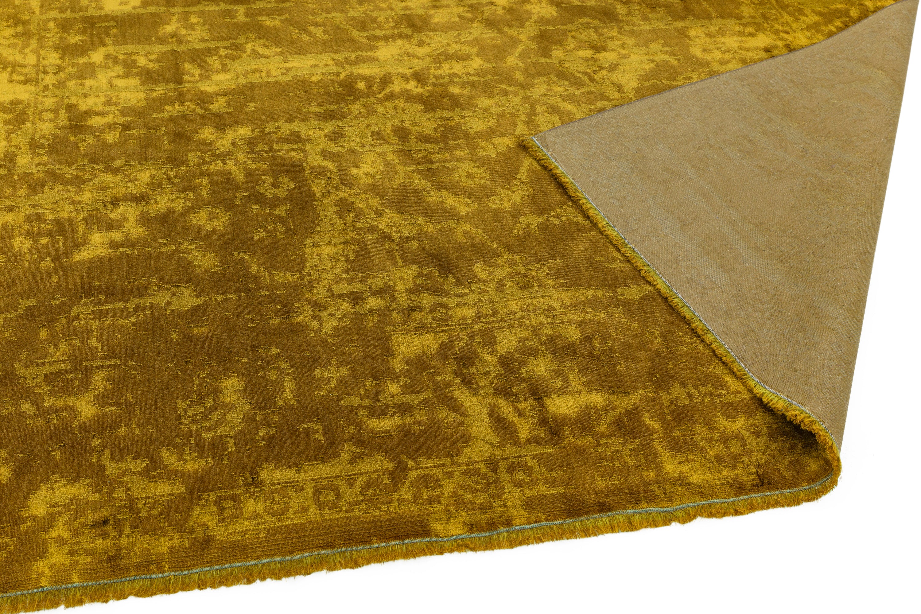 Zehraya ZE09 Gold Abstarct Rug