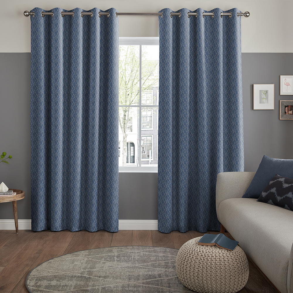 Annika Indigo Curtains