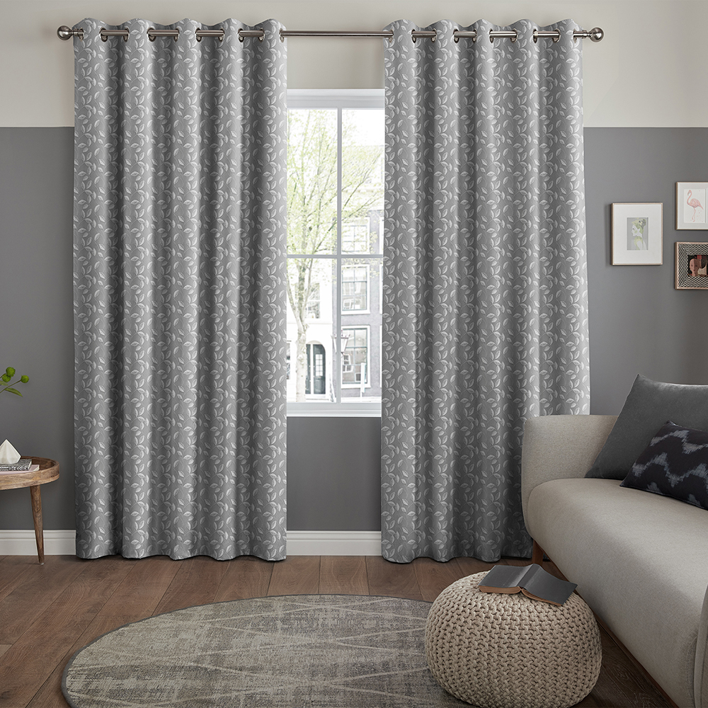 Tivoli Graphite Curtains