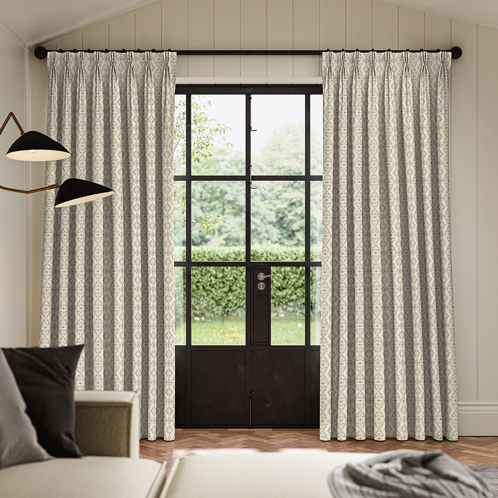 Shah Olive Curtains