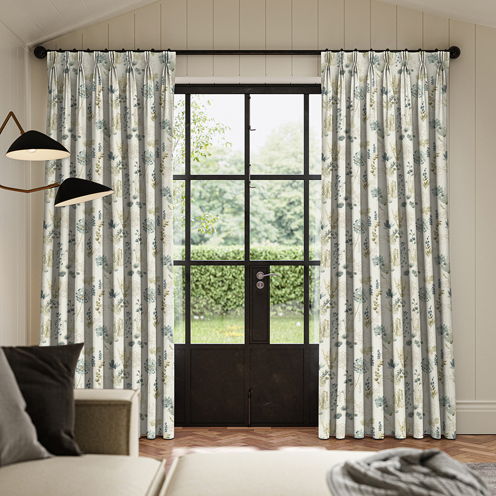 Rubina Azure Curtains