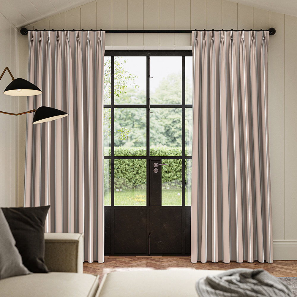 Stefan Blush Curtains