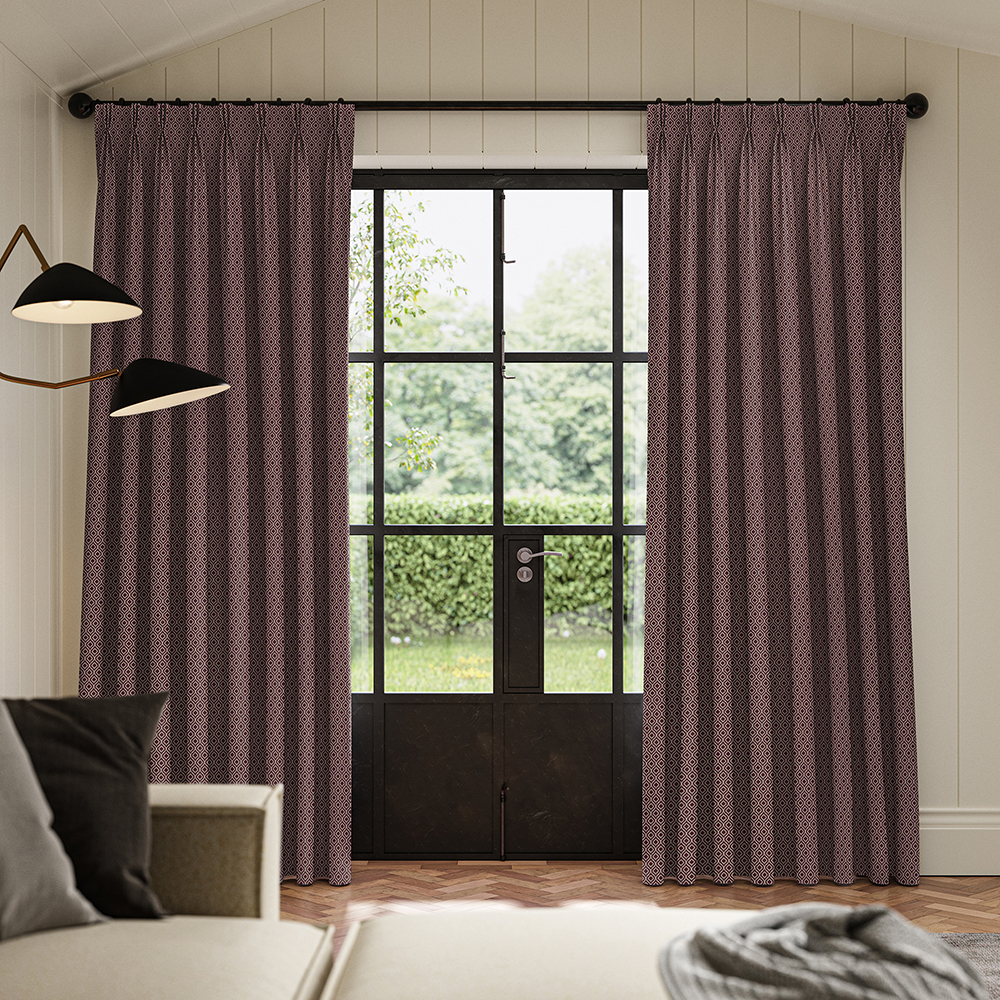 Ortega Berry Curtains