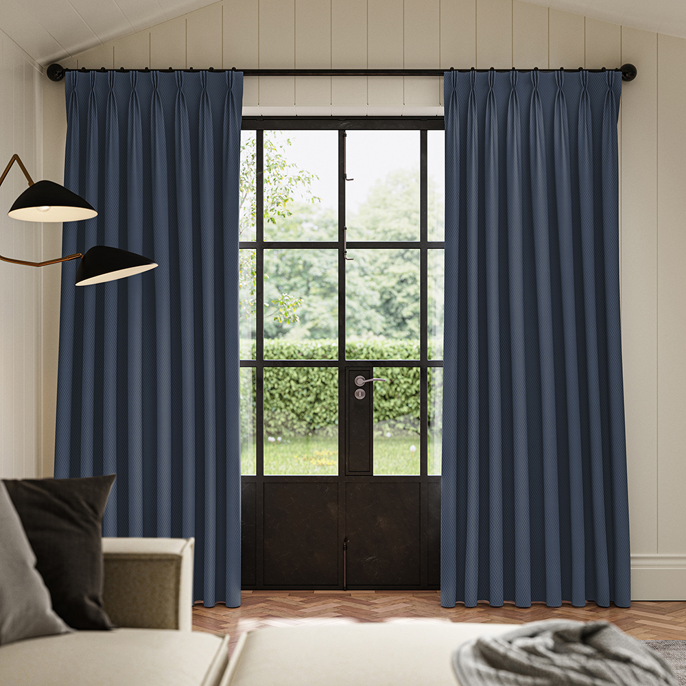 Meryl Indigo Curtains